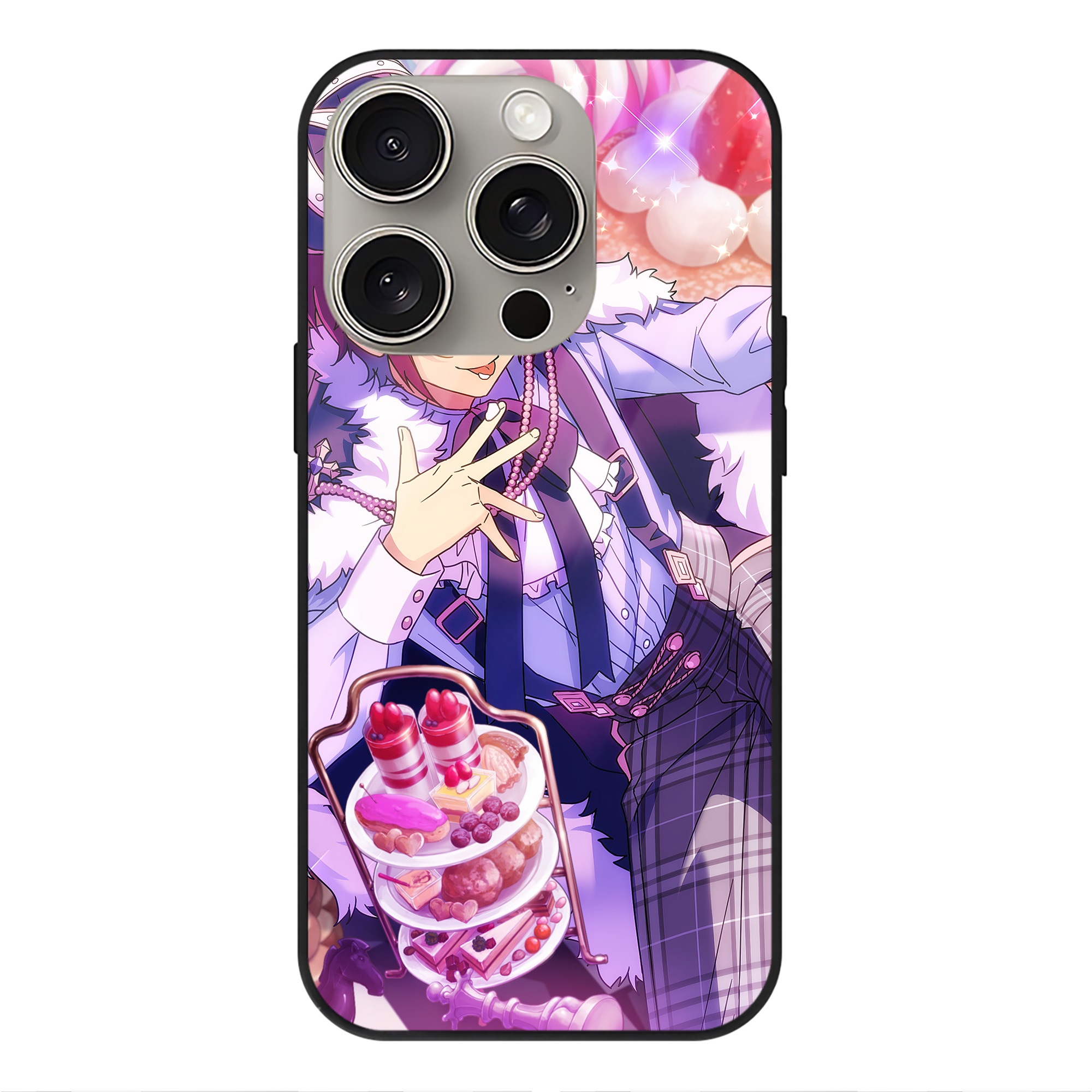 （画像用） あんさんぶるスターズ! Ensemble Stars 【iPhone15Pro対応】スマホケース 耐衝撃＆黄変防止 背面ガラス
