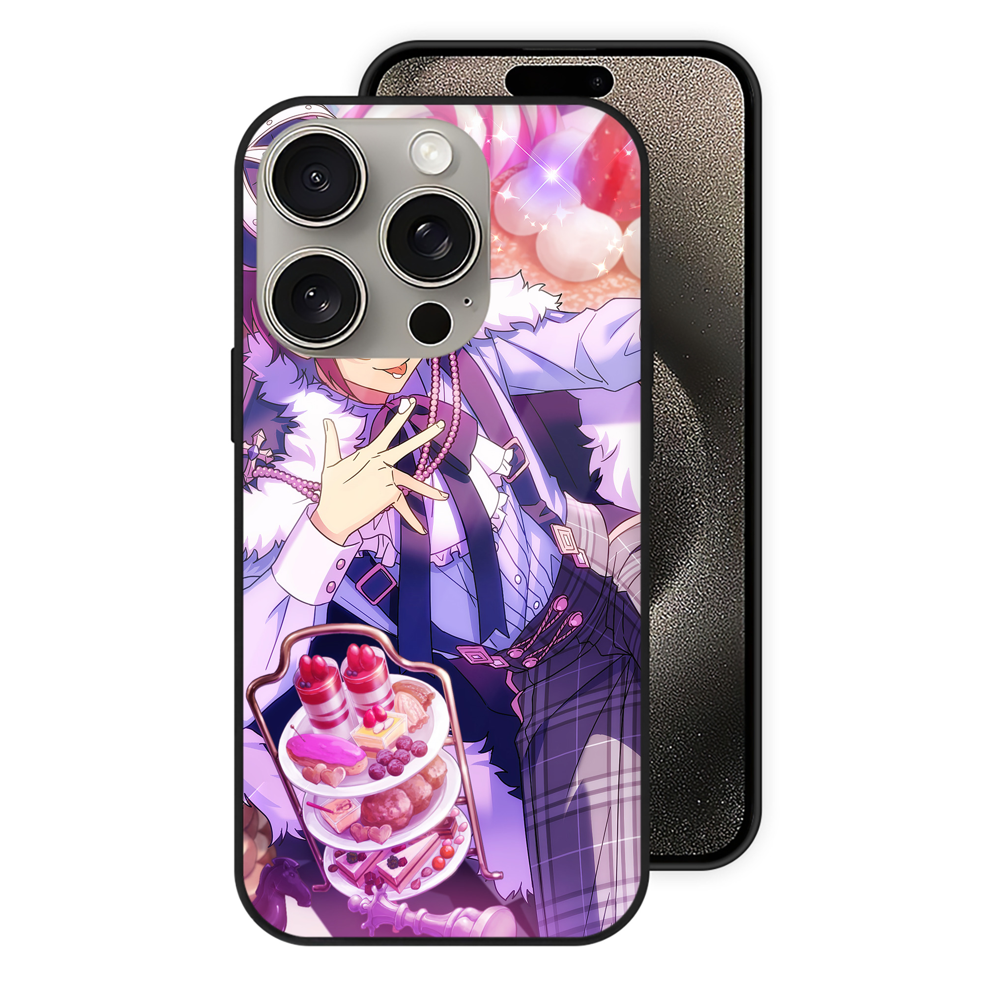 （画像用） あんさんぶるスターズ! Ensemble Stars 【iPhone15Pro対応】スマホケース 耐衝撃＆黄変防止 背面ガラス