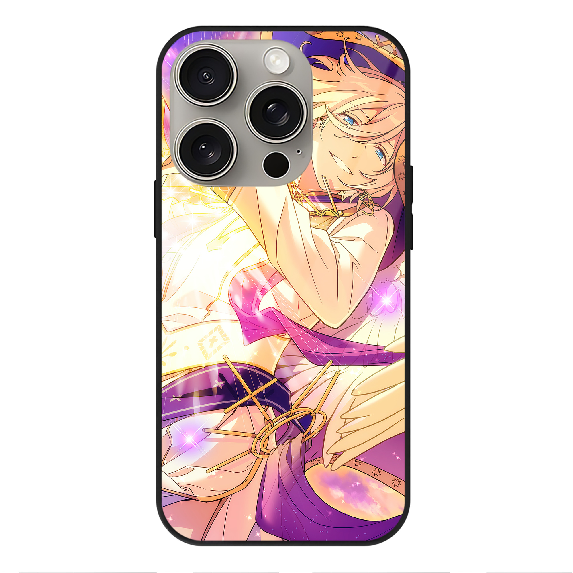 （画像用） あんさんぶるスターズ! Ensemble Stars 【iPhone15Pro対応】スマホケース 耐衝撃＆黄変防止 背面ガラス