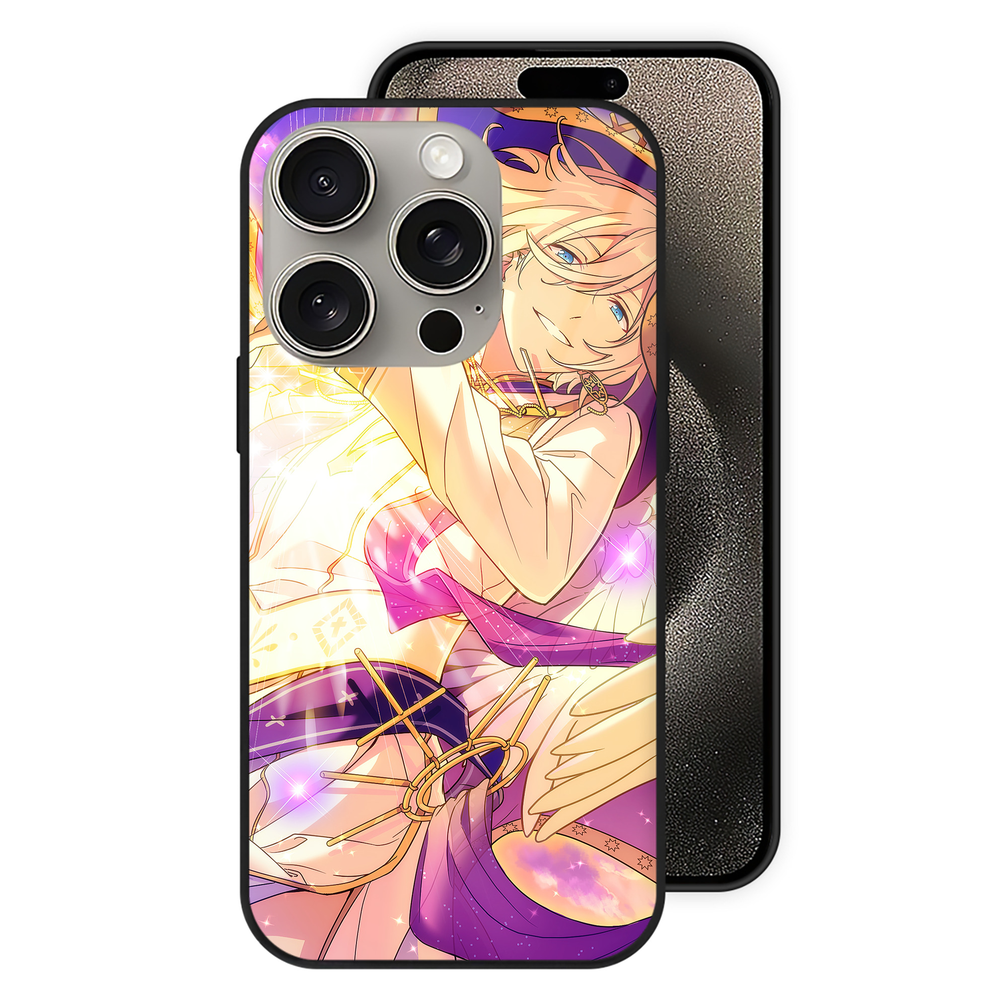 （画像用） あんさんぶるスターズ! Ensemble Stars 【iPhone15Pro対応】スマホケース 耐衝撃＆黄変防止 背面ガラス