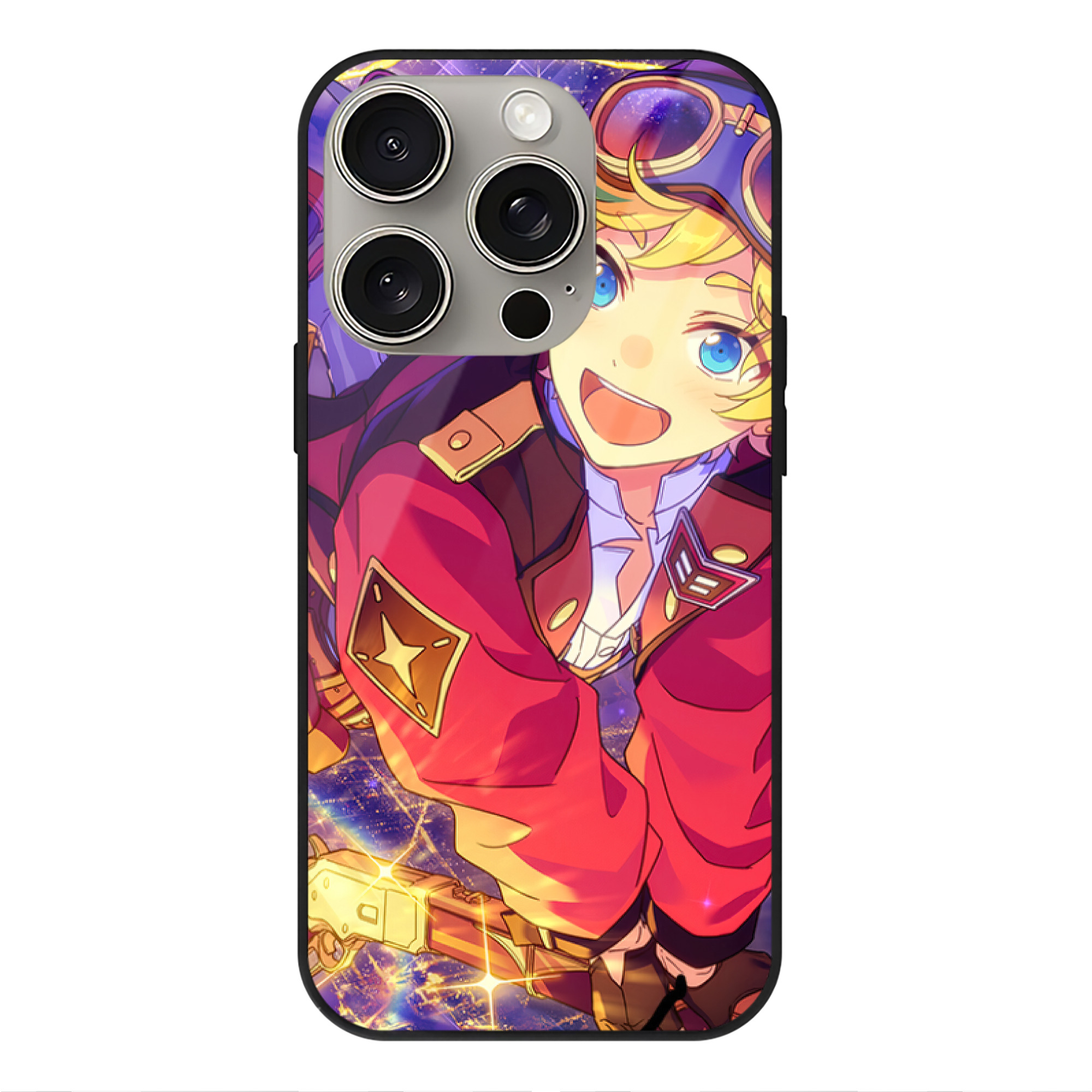 （画像用） あんさんぶるスターズ! Ensemble Stars 【iPhone15Pro対応】スマホケース 耐衝撃＆黄変防止 背面ガラス