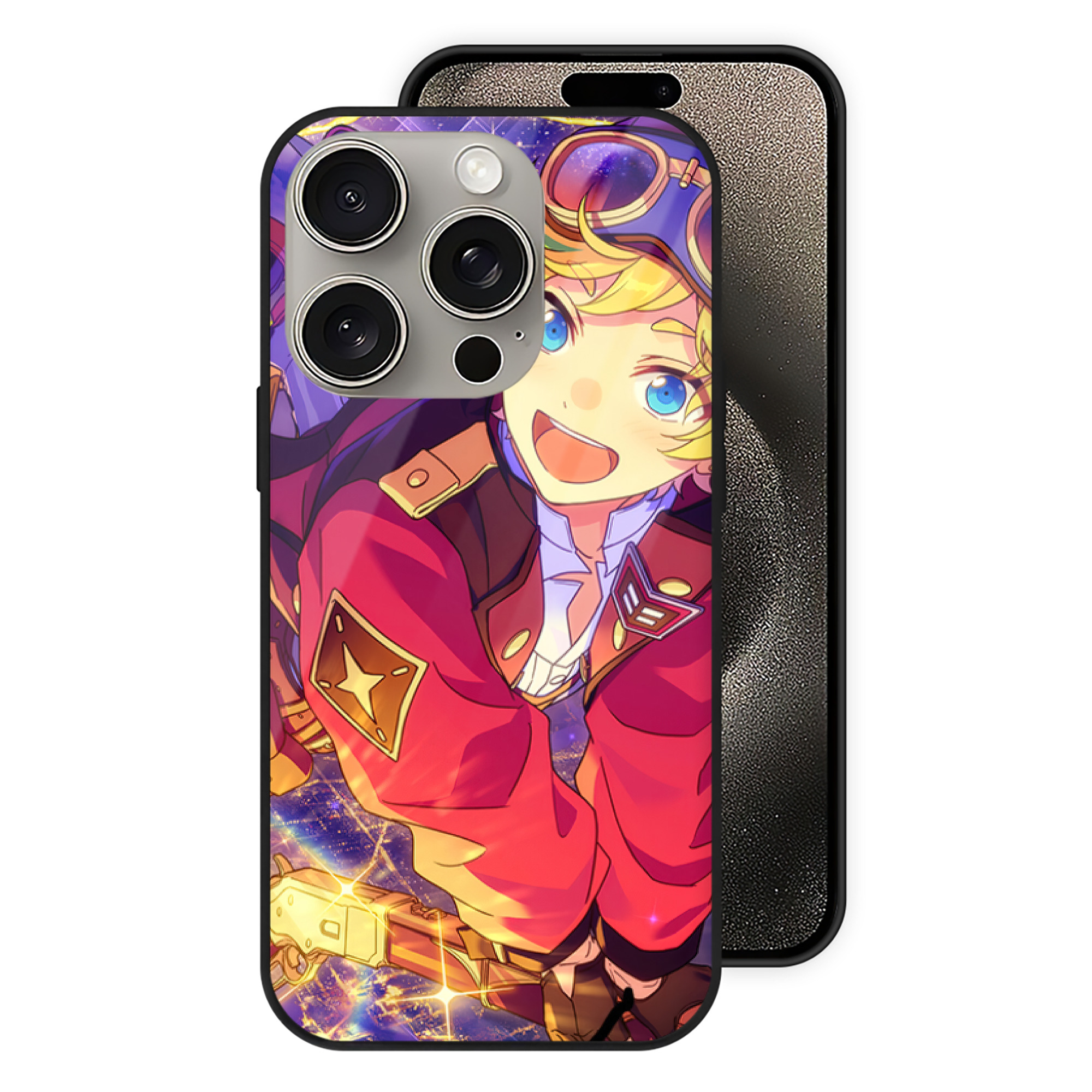 （画像用） あんさんぶるスターズ! Ensemble Stars 【iPhone15Pro対応】スマホケース 耐衝撃＆黄変防止 背面ガラス