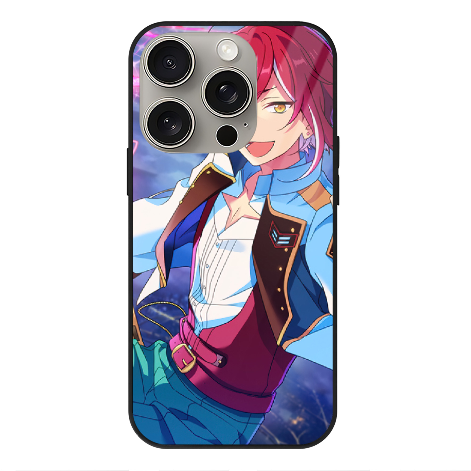 （画像用） あんさんぶるスターズ! Ensemble Stars 【iPhone15Pro対応】スマホケース 耐衝撃＆黄変防止 背面ガラス