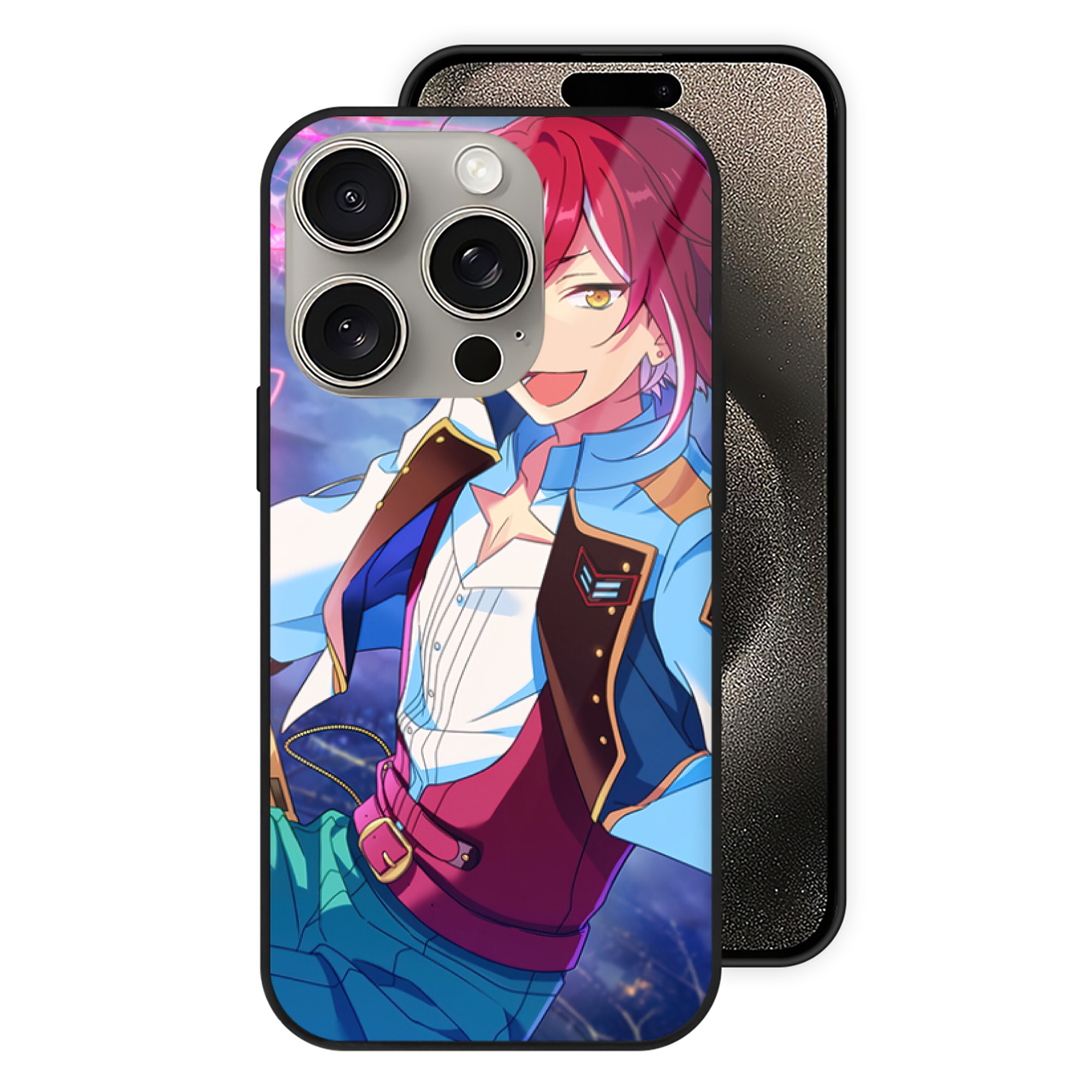 （画像用） あんさんぶるスターズ! Ensemble Stars 【iPhone15Pro対応】スマホケース 耐衝撃＆黄変防止 背面ガラス