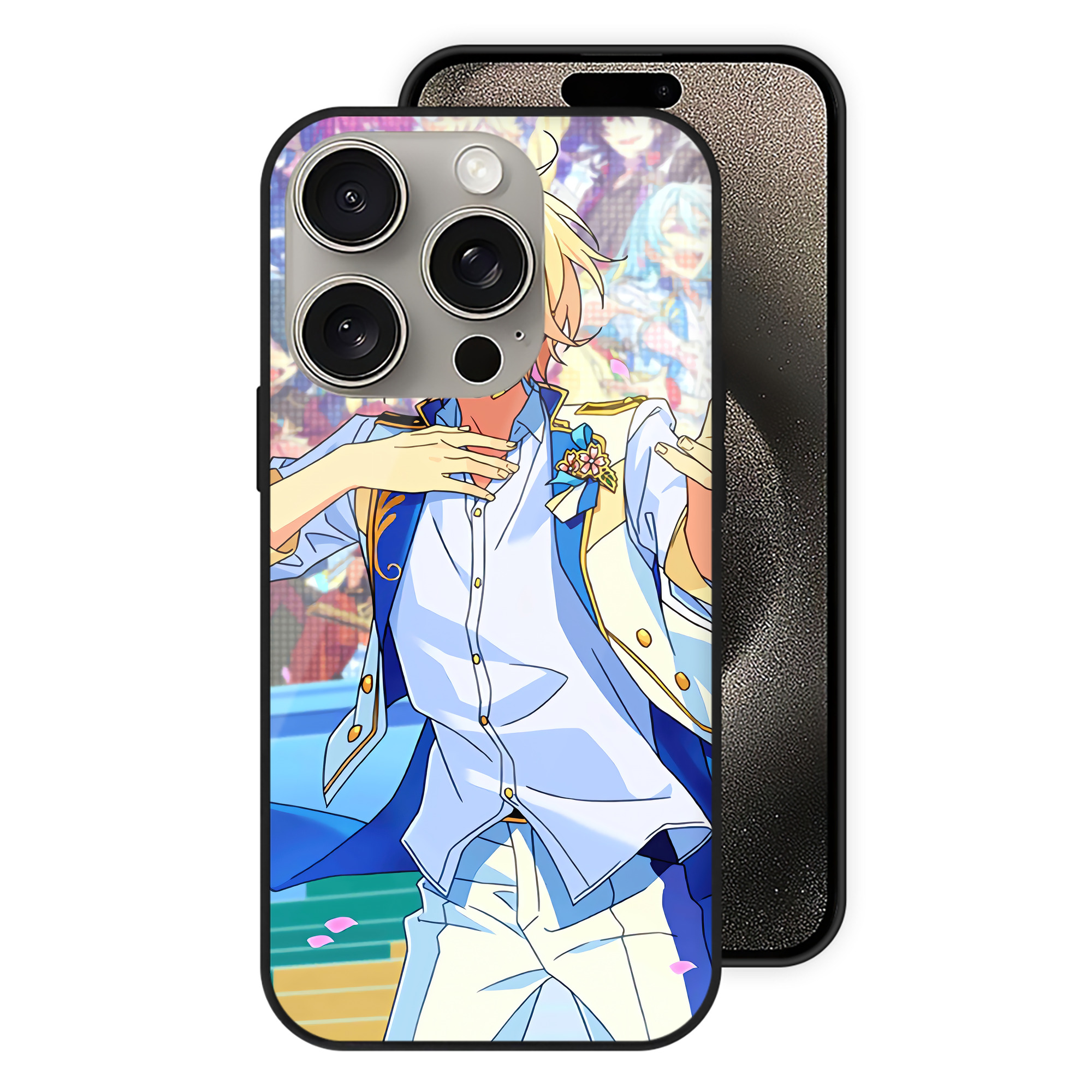（画像用） あんさんぶるスターズ! Ensemble Stars 【iPhone15Pro対応】スマホケース 耐衝撃＆黄変防止 背面ガラス