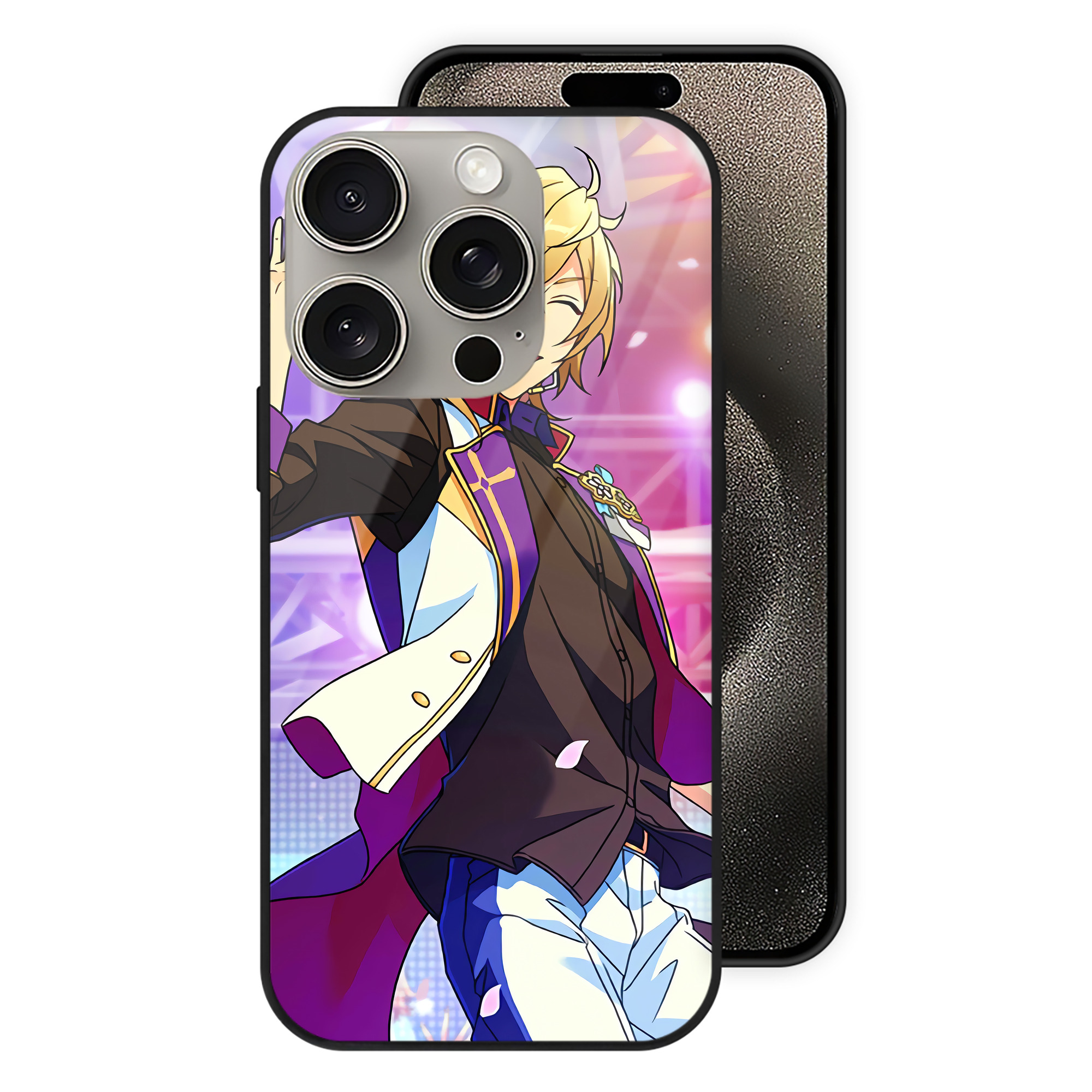 （画像用） あんさんぶるスターズ! Ensemble Stars 【iPhone15Pro対応】スマホケース 耐衝撃＆黄変防止 背面ガラス