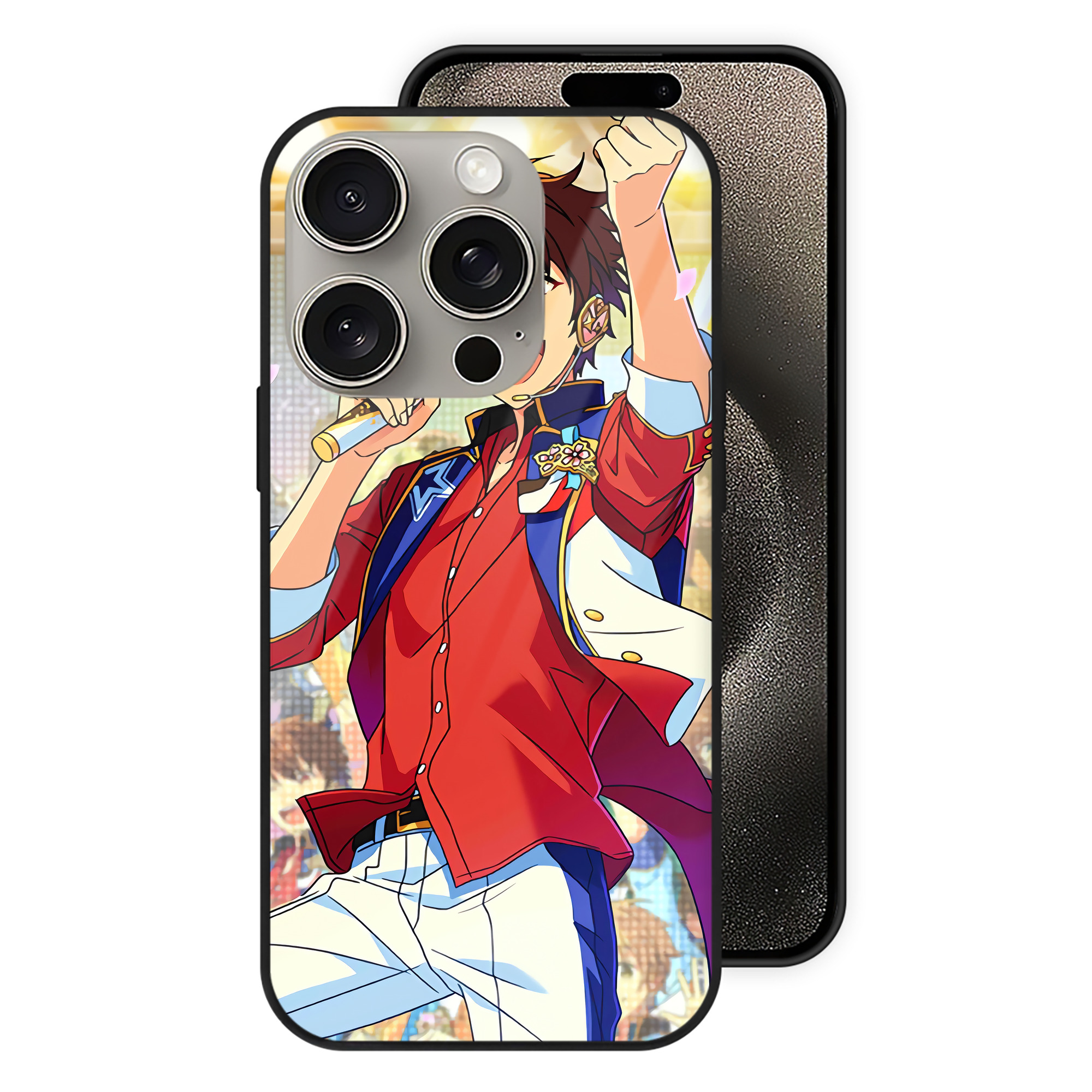（画像用） あんさんぶるスターズ! Ensemble Stars 【iPhone15Pro対応】スマホケース 耐衝撃＆黄変防止 背面ガラス