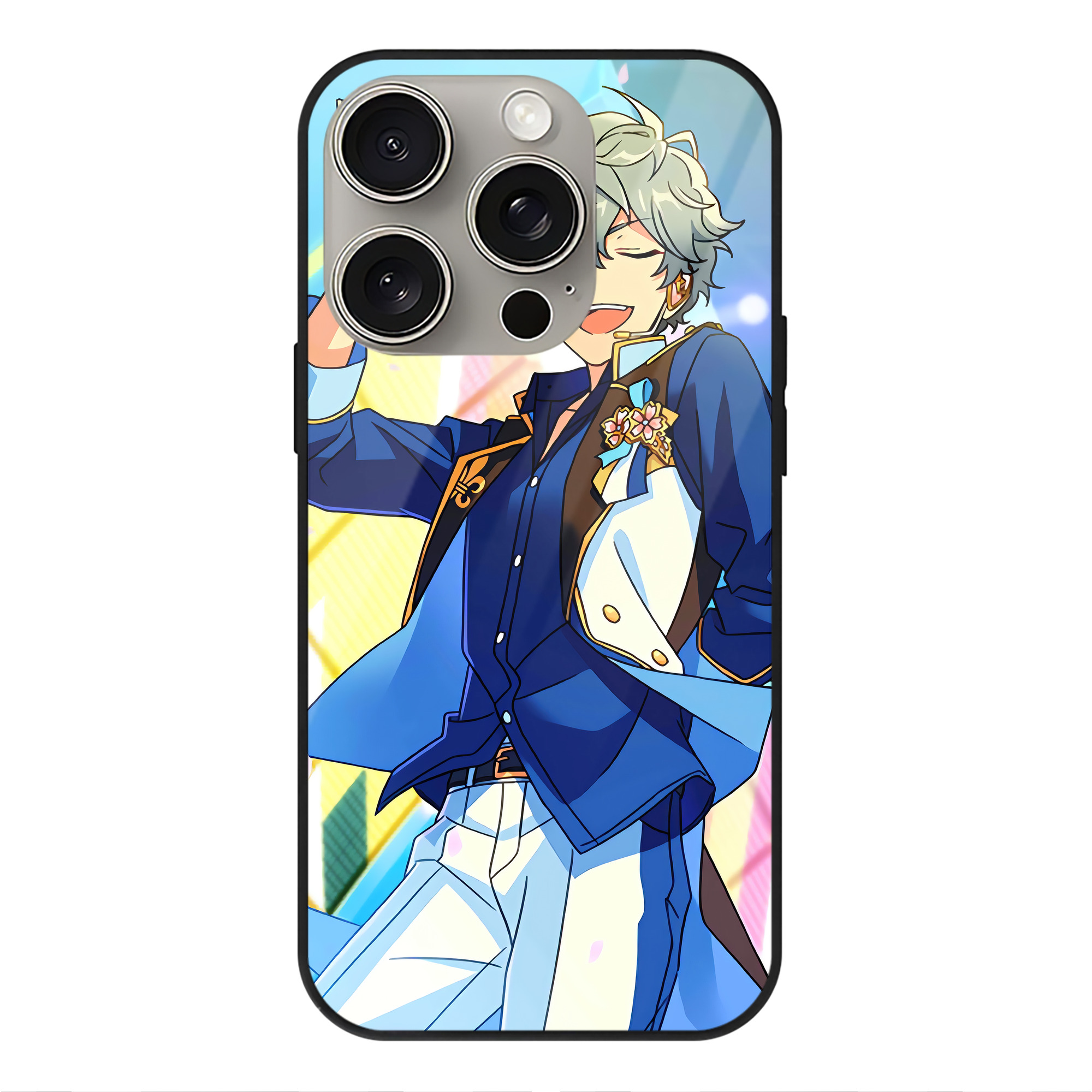 （画像用） あんさんぶるスターズ! Ensemble Stars 【iPhone15Pro対応】スマホケース 耐衝撃＆黄変防止 背面ガラス