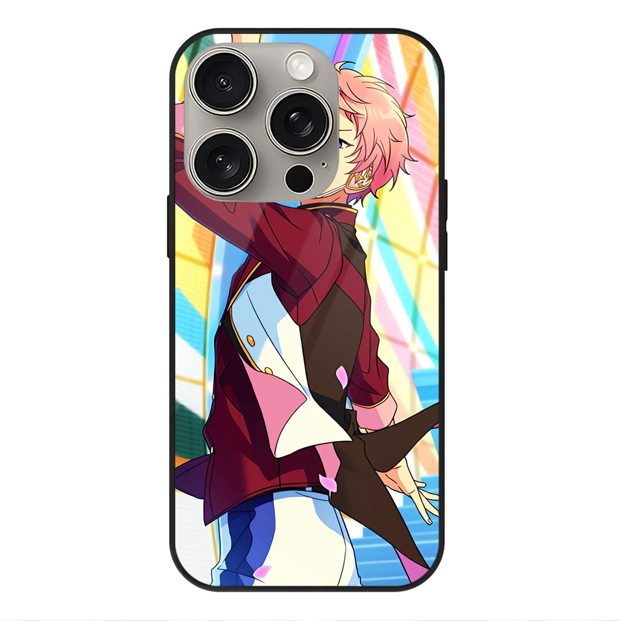 （画像用） あんさんぶるスターズ! Ensemble Stars 【iPhone15Pro対応】スマホケース 耐衝撃＆黄変防止 背面ガラス