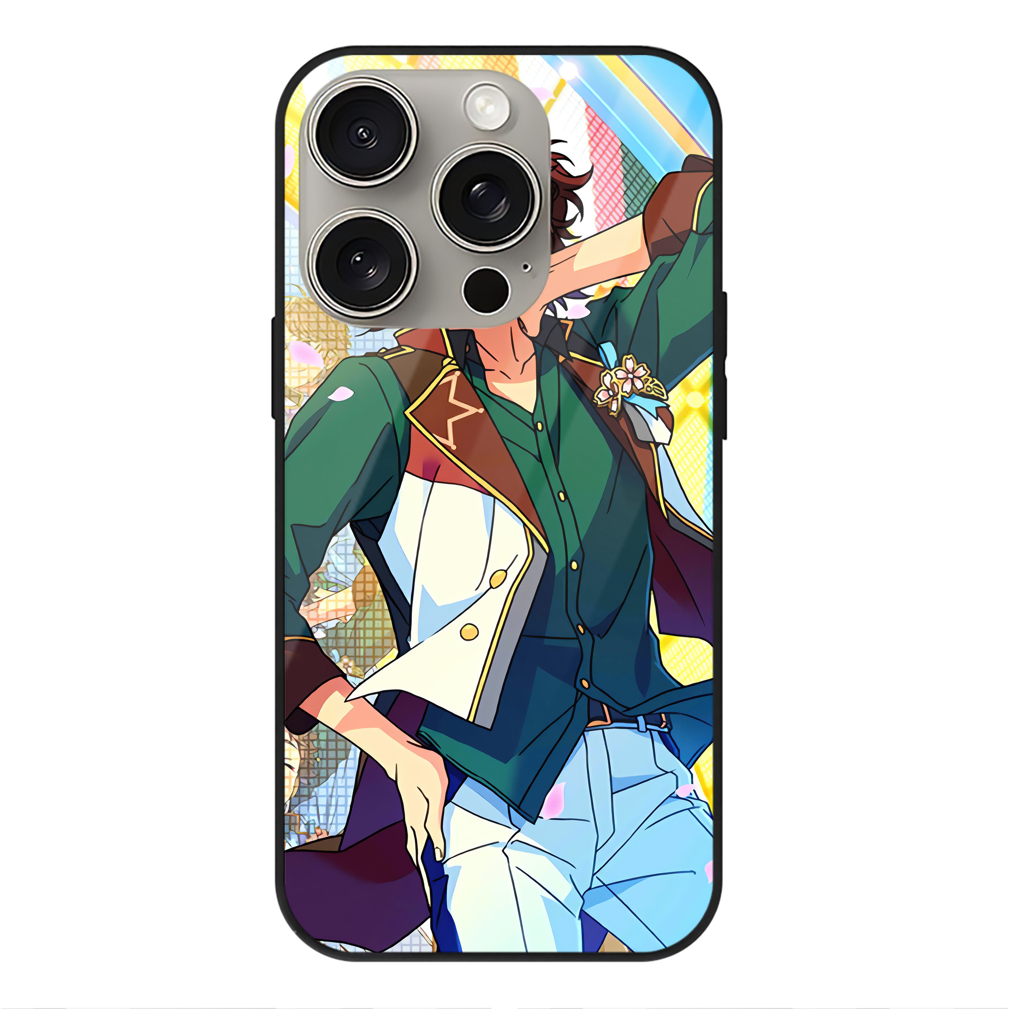（画像用） あんさんぶるスターズ! Ensemble Stars 【iPhone15Pro対応】スマホケース 耐衝撃＆黄変防止 背面ガラス
