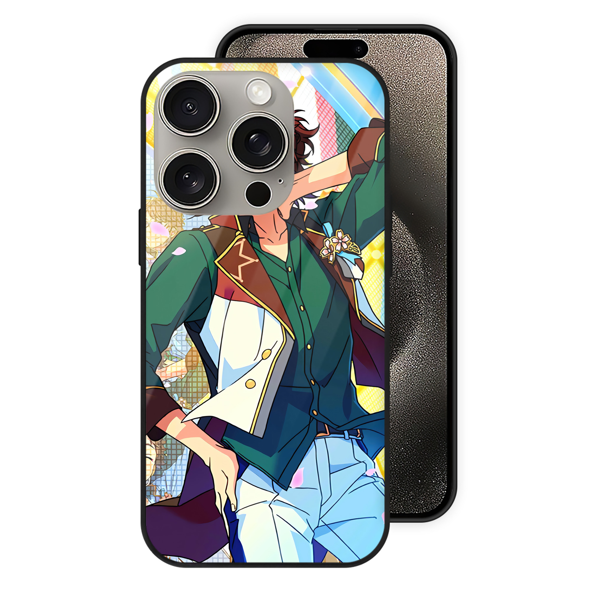 （画像用） あんさんぶるスターズ! Ensemble Stars 【iPhone15Pro対応】スマホケース 耐衝撃＆黄変防止 背面ガラス