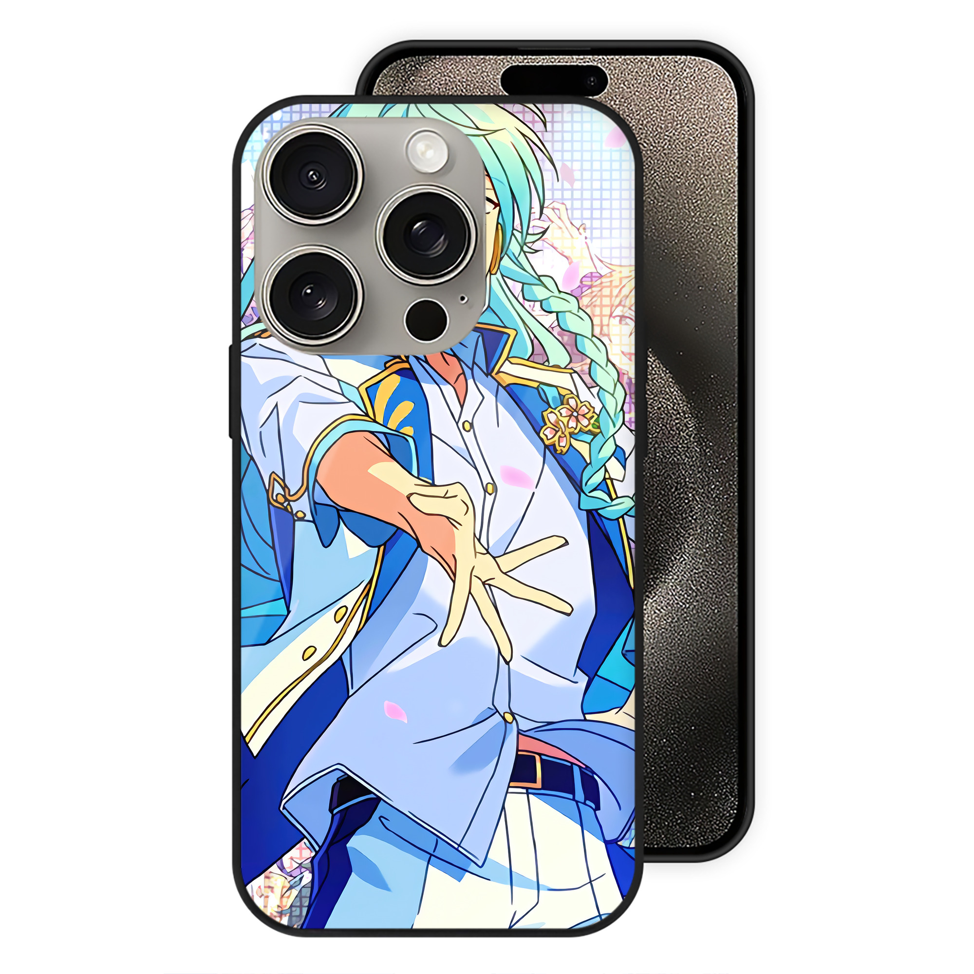 （画像用） あんさんぶるスターズ! Ensemble Stars 【iPhone15Pro対応】スマホケース 耐衝撃＆黄変防止 背面ガラス