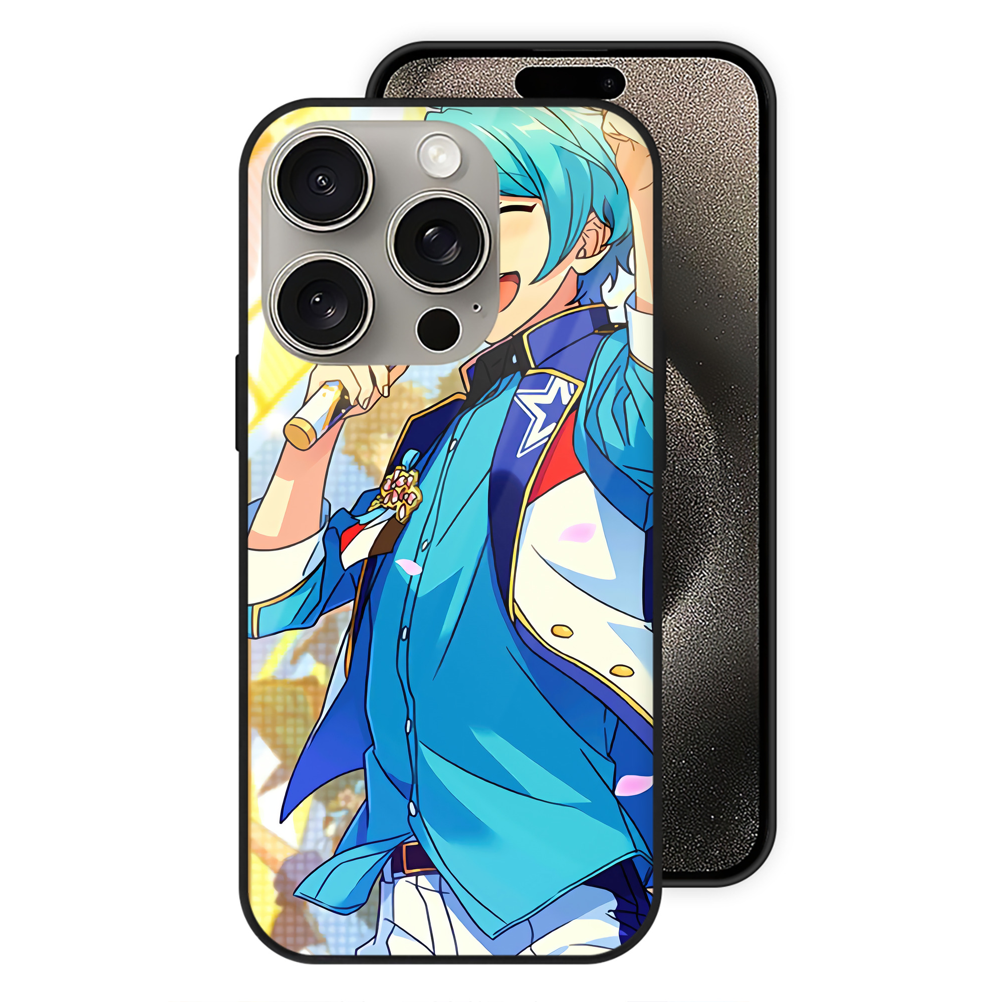 （画像用） あんさんぶるスターズ! Ensemble Stars 【iPhone15Pro対応】スマホケース 耐衝撃＆黄変防止 背面ガラス