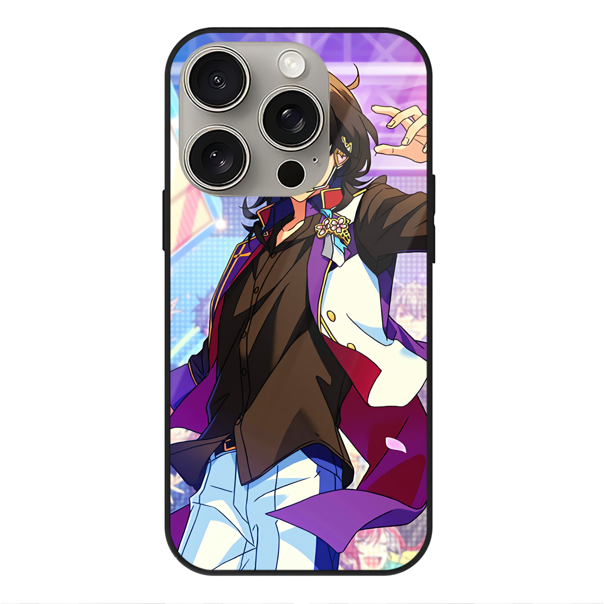 （画像用） あんさんぶるスターズ! Ensemble Stars 【iPhone15Pro対応】スマホケース 耐衝撃＆黄変防止 背面ガラス