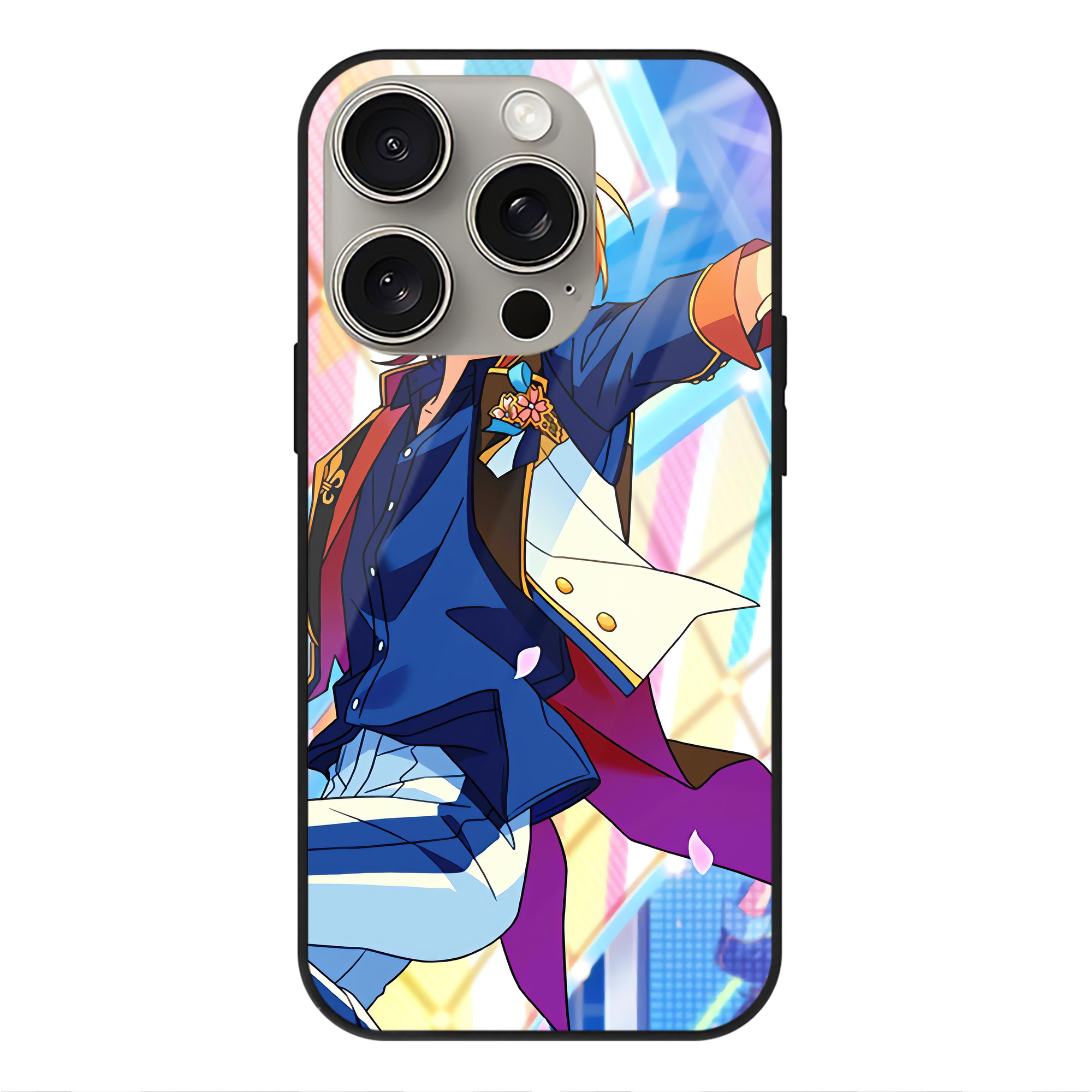 （画像用） あんさんぶるスターズ! Ensemble Stars 【iPhone15Pro対応】スマホケース 耐衝撃＆黄変防止 背面ガラス