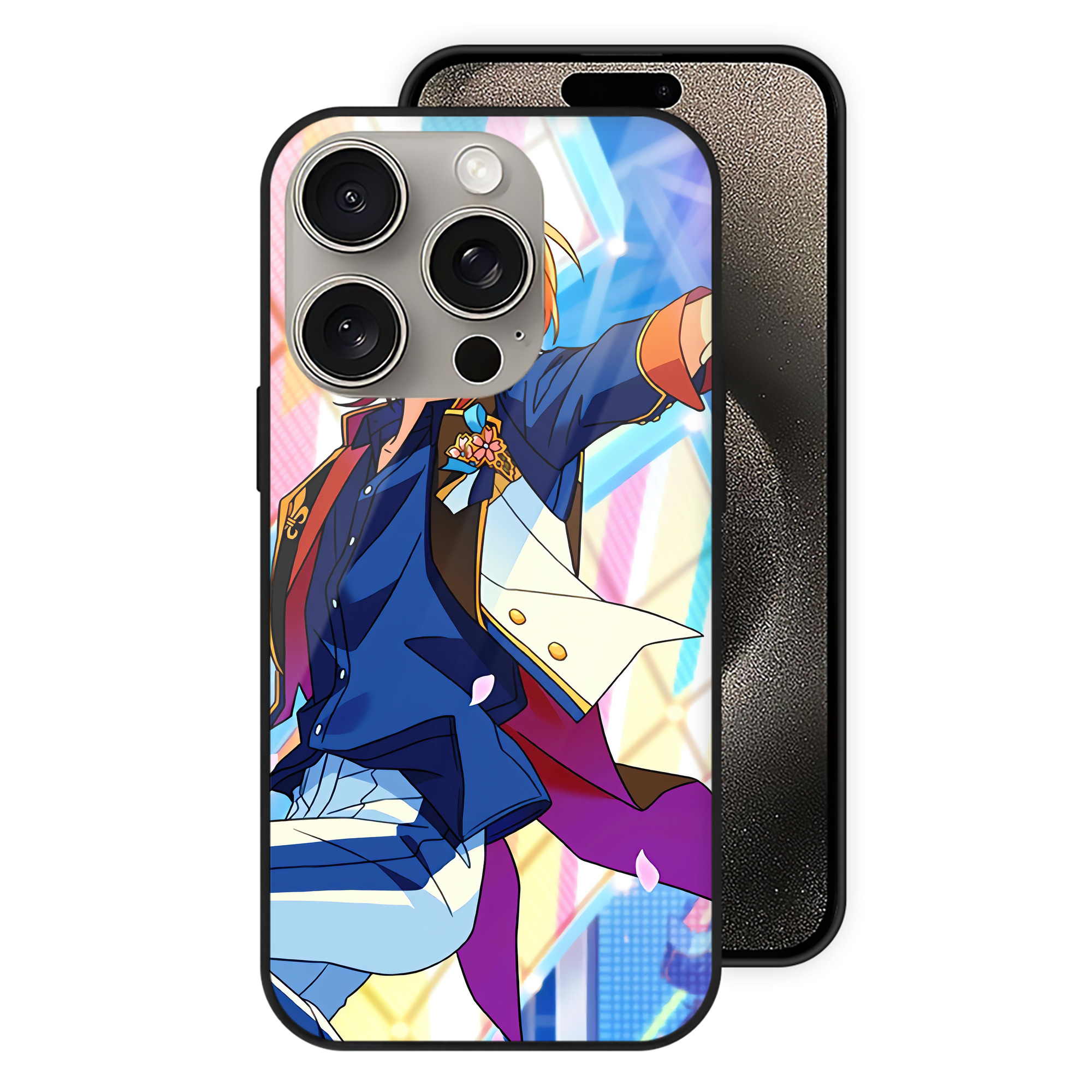（画像用） あんさんぶるスターズ! Ensemble Stars 【iPhone15Pro対応】スマホケース 耐衝撃＆黄変防止 背面ガラス