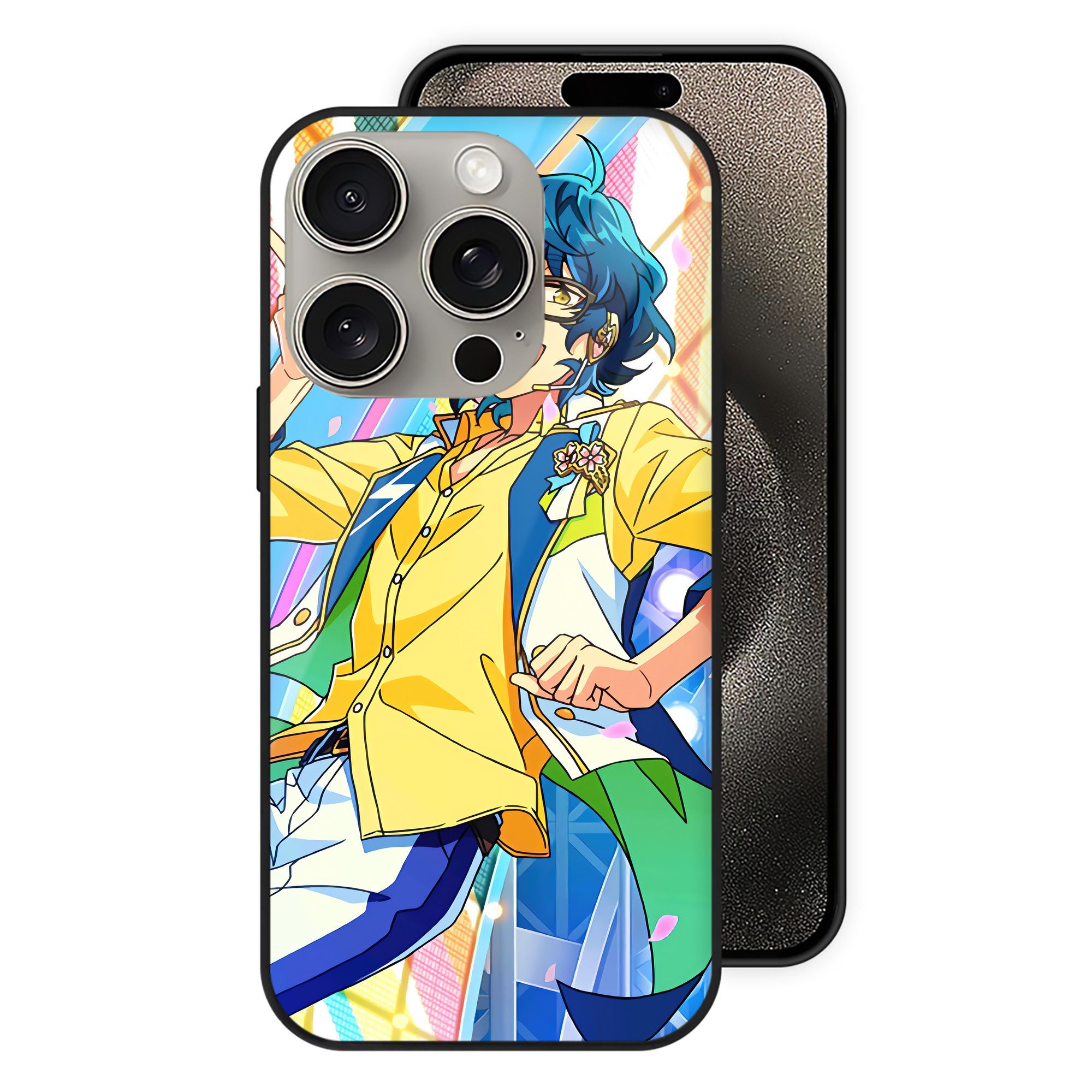 （画像用） あんさんぶるスターズ! Ensemble Stars 【iPhone15Pro対応】スマホケース 耐衝撃＆黄変防止 背面ガラス