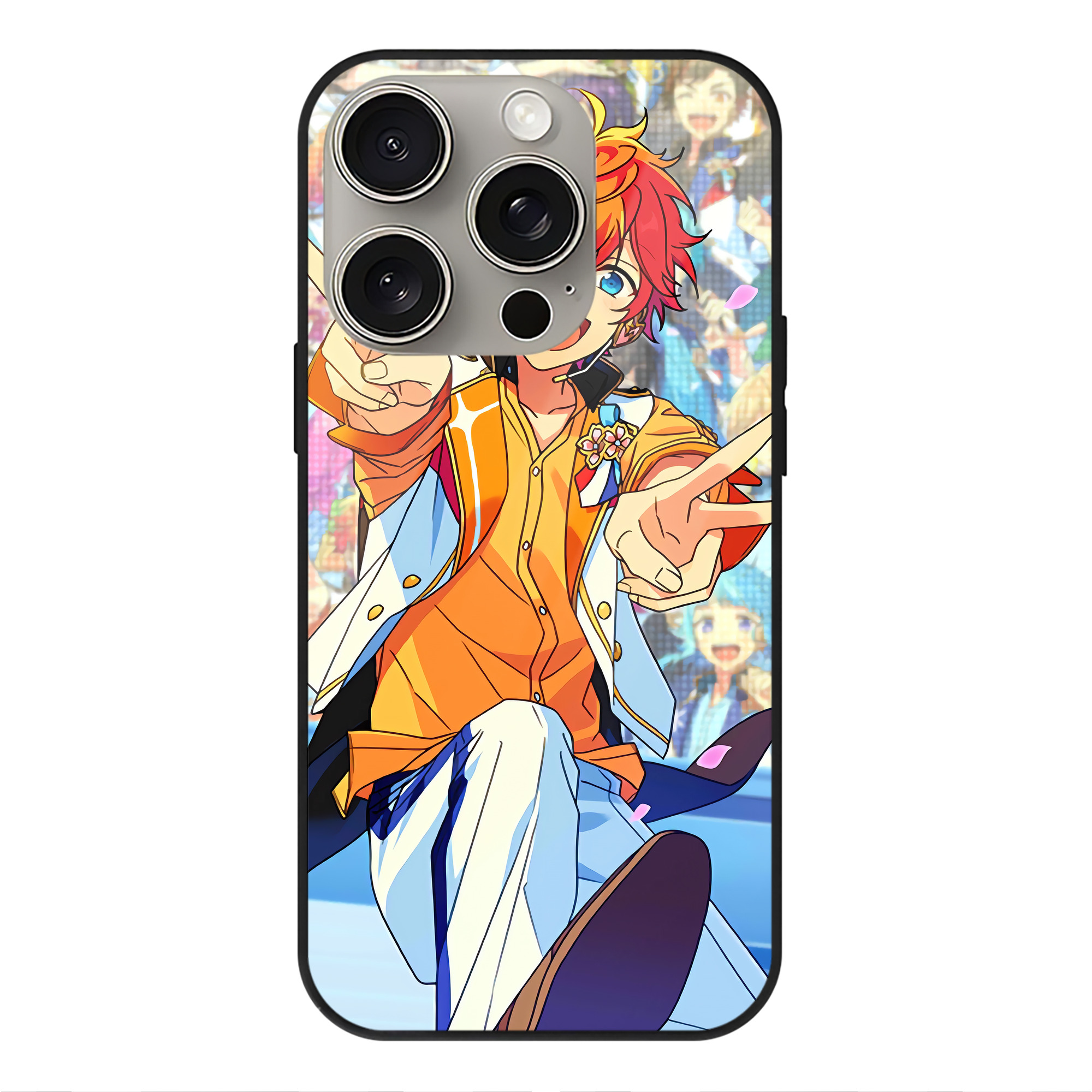 （画像用） あんさんぶるスターズ! Ensemble Stars 【iPhone15Pro対応】スマホケース 耐衝撃＆黄変防止 背面ガラス