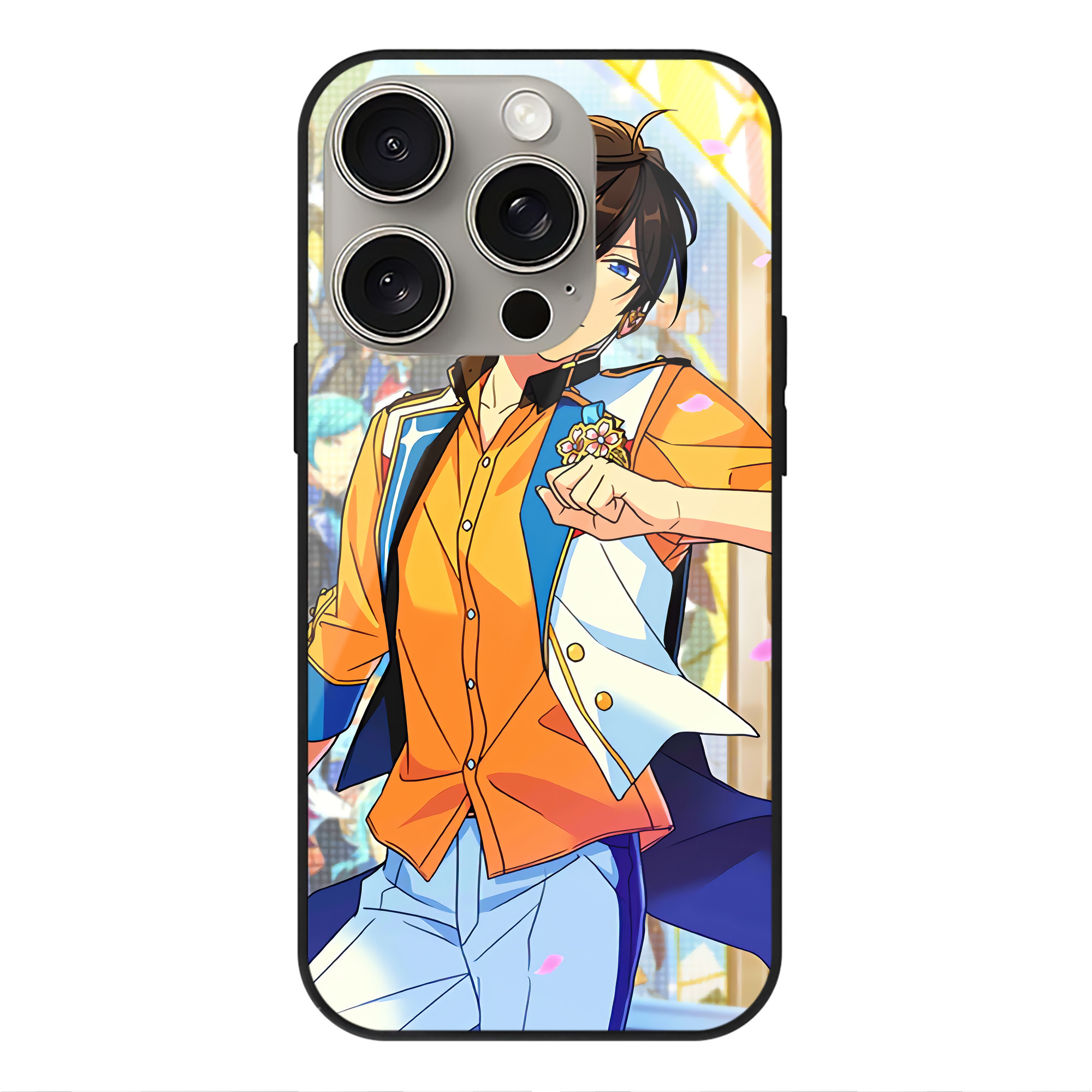 （画像用） あんさんぶるスターズ! Ensemble Stars 【iPhone15Pro対応】スマホケース 耐衝撃＆黄変防止 背面ガラス