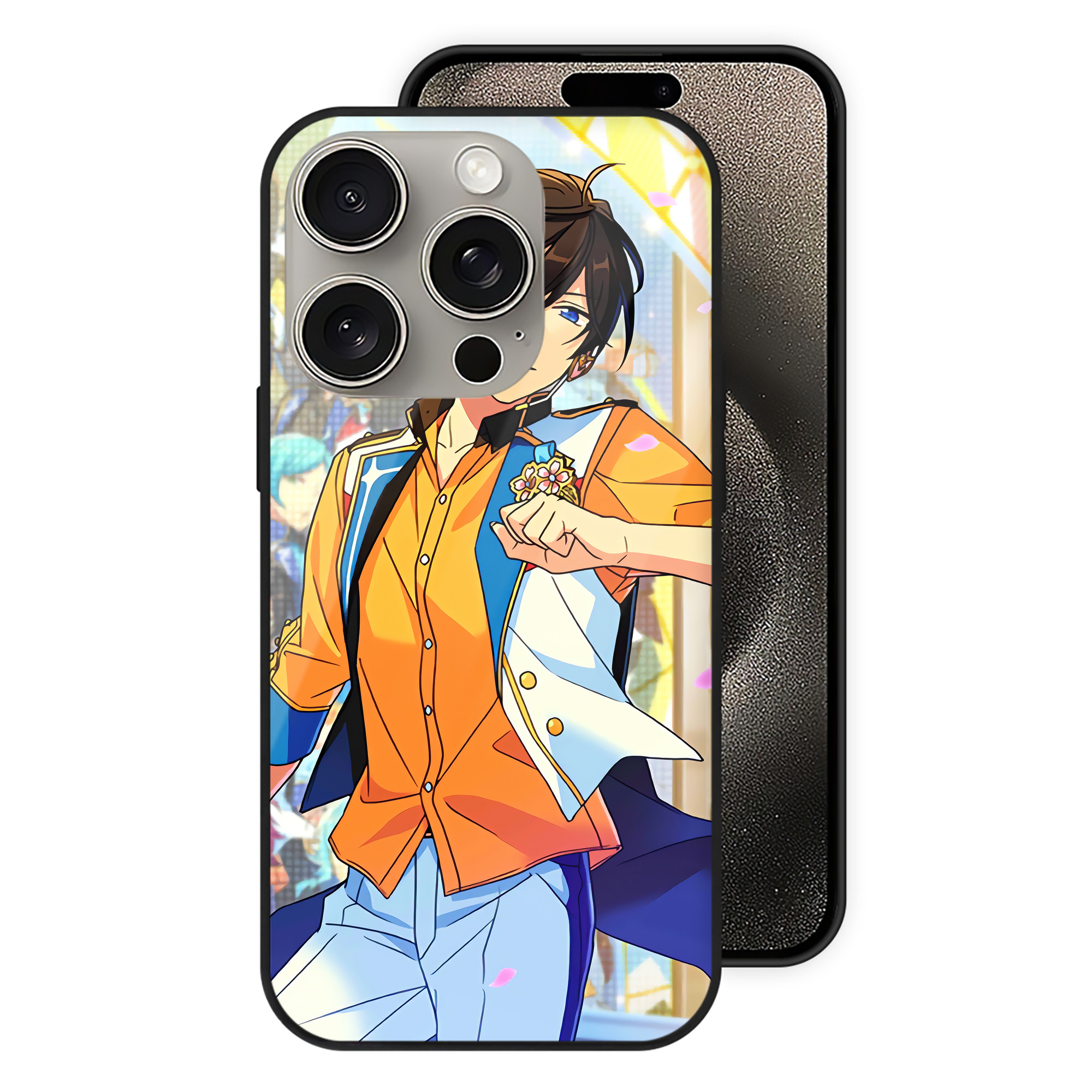 （画像用） あんさんぶるスターズ! Ensemble Stars 【iPhone15Pro対応】スマホケース 耐衝撃＆黄変防止 背面ガラス