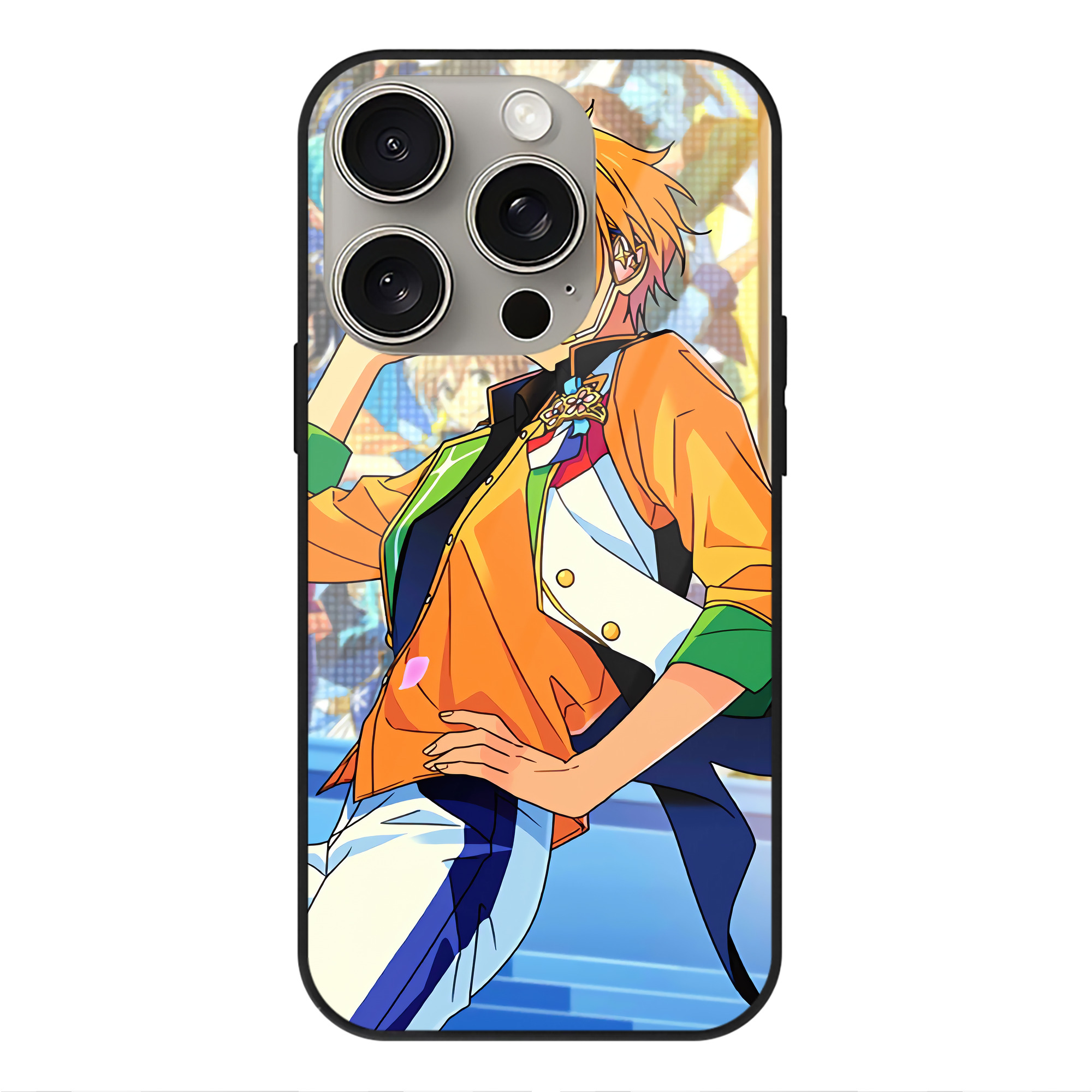 （画像用） あんさんぶるスターズ! Ensemble Stars 【iPhone15Pro対応】スマホケース 耐衝撃＆黄変防止 背面ガラス
