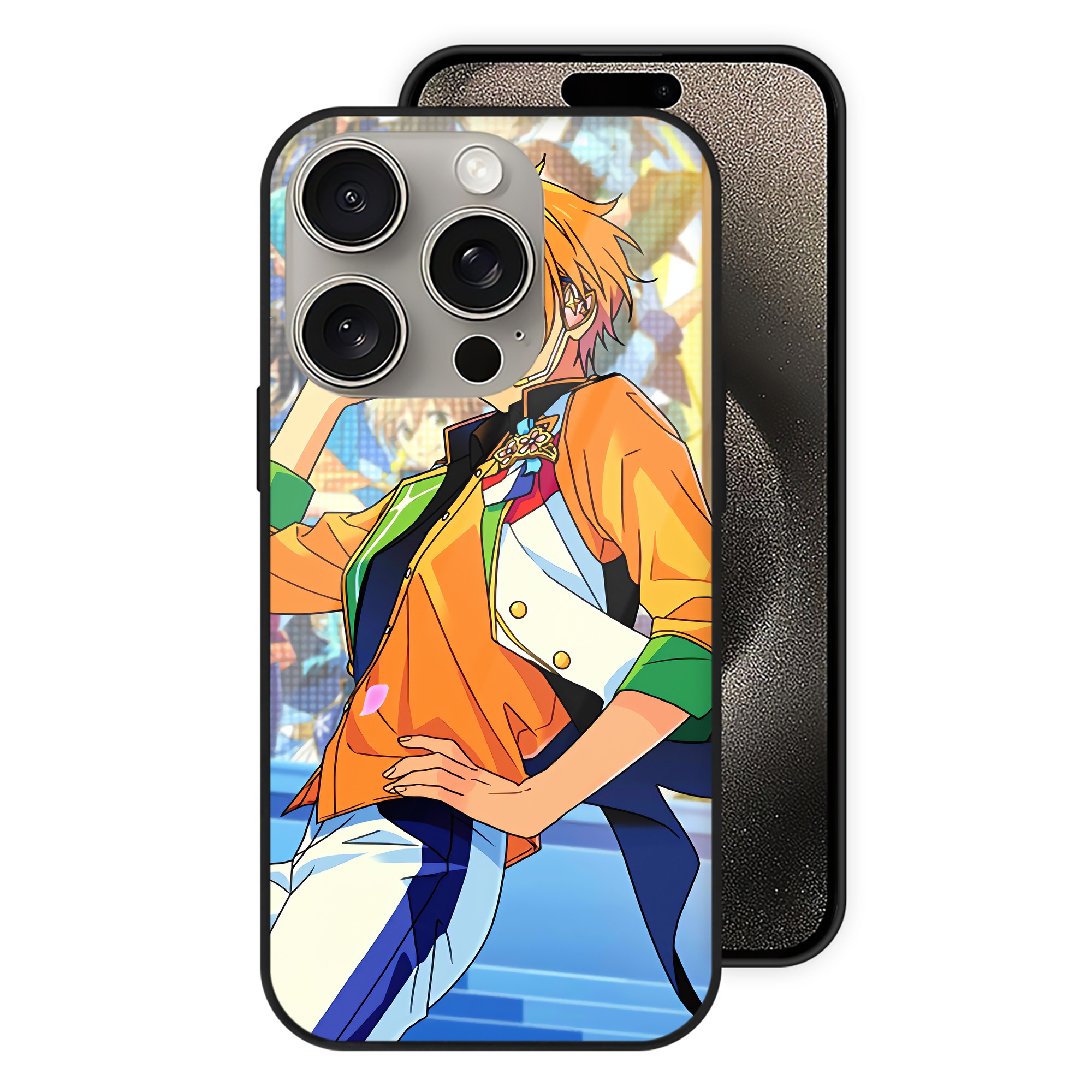 （画像用） あんさんぶるスターズ! Ensemble Stars 【iPhone15Pro対応】スマホケース 耐衝撃＆黄変防止 背面ガラス