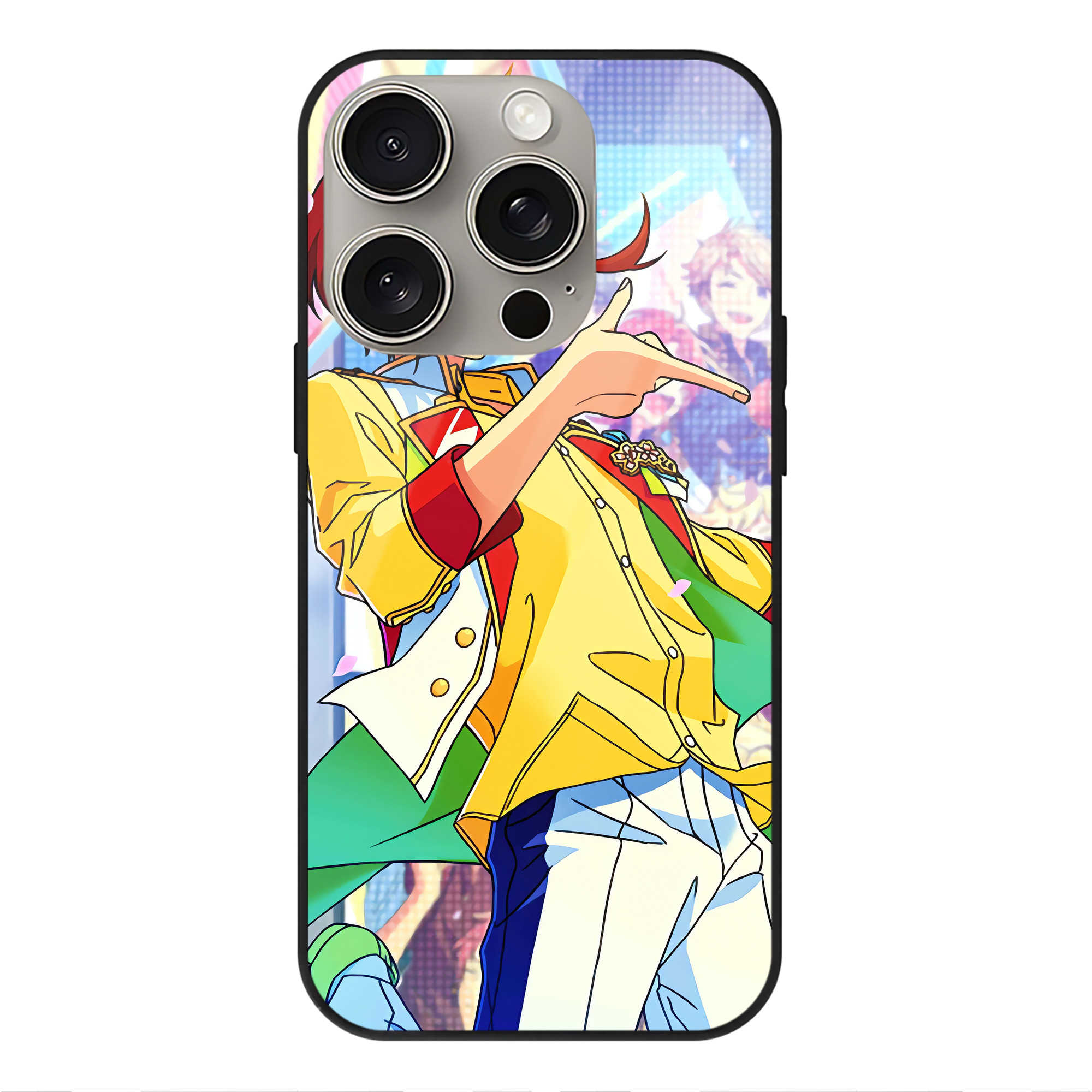 （画像用） あんさんぶるスターズ! Ensemble Stars 【iPhone15Pro対応】スマホケース 耐衝撃＆黄変防止 背面ガラス