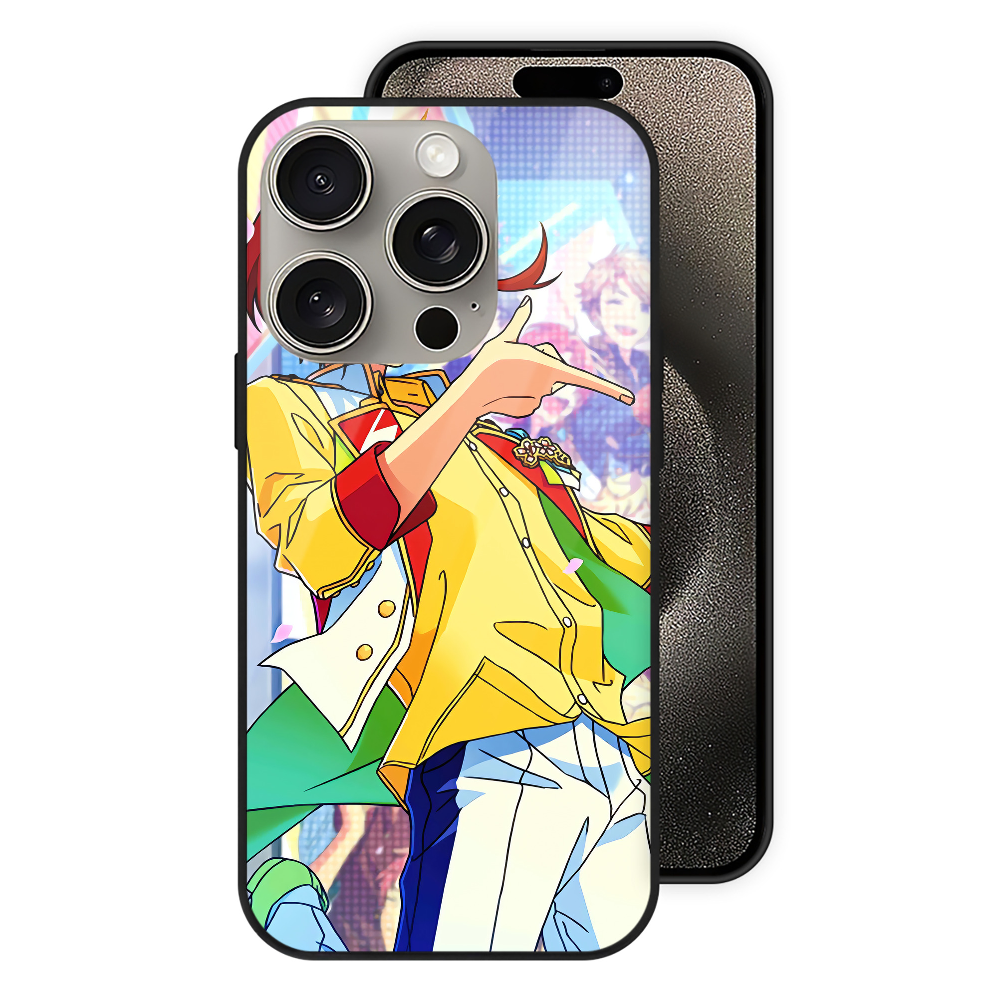 （画像用） あんさんぶるスターズ! Ensemble Stars 【iPhone15Pro対応】スマホケース 耐衝撃＆黄変防止 背面ガラス