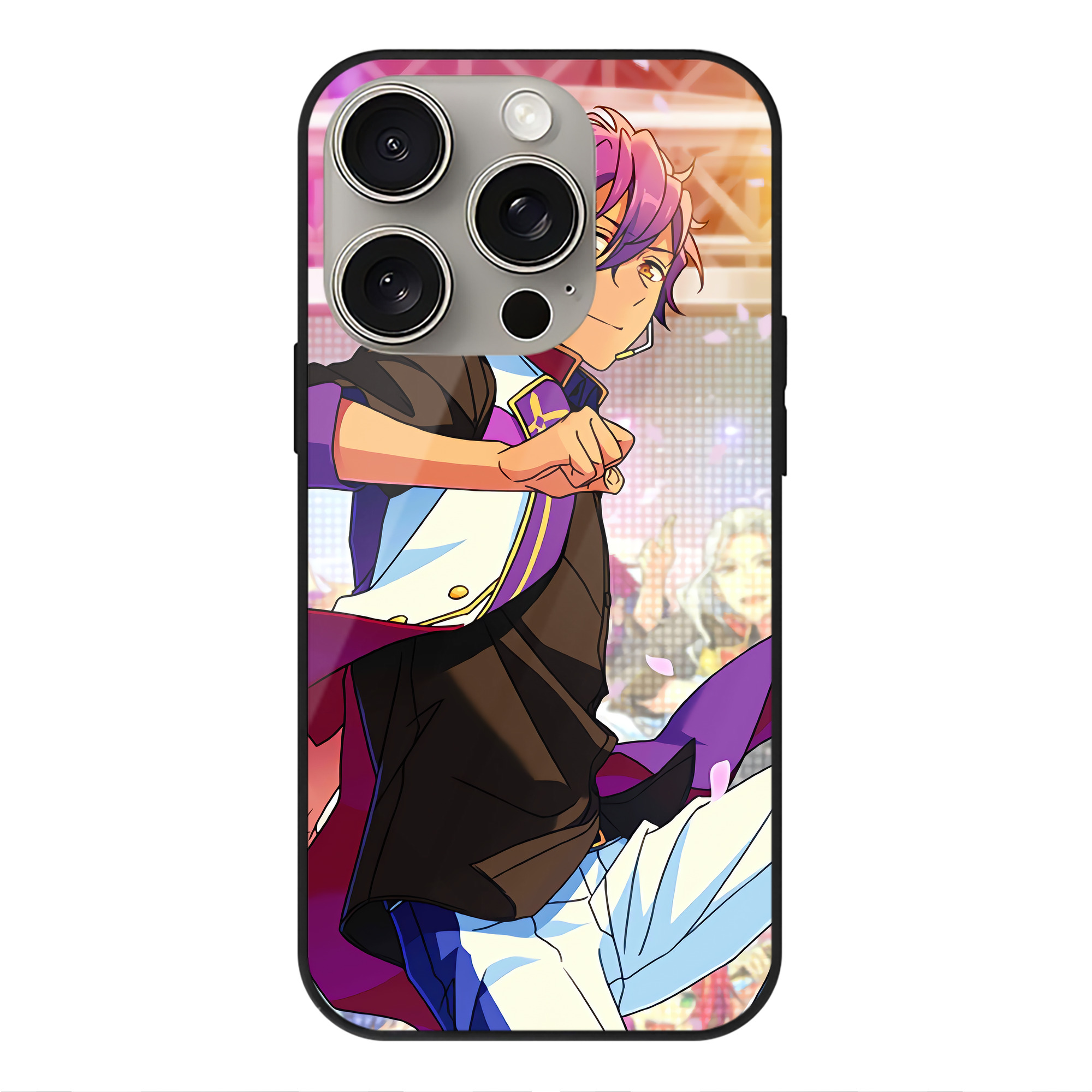 （画像用） あんさんぶるスターズ! Ensemble Stars 【iPhone15Pro対応】スマホケース 耐衝撃＆黄変防止 背面ガラス