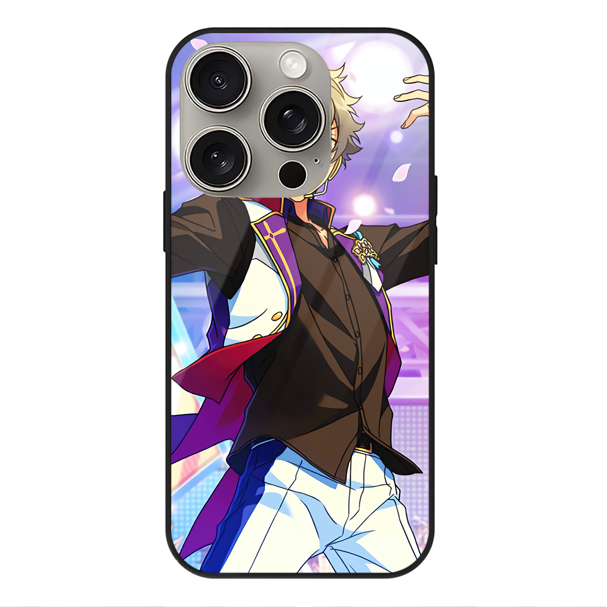 （画像用） あんさんぶるスターズ! Ensemble Stars 【iPhone15Pro対応】スマホケース 耐衝撃＆黄変防止 背面ガラス