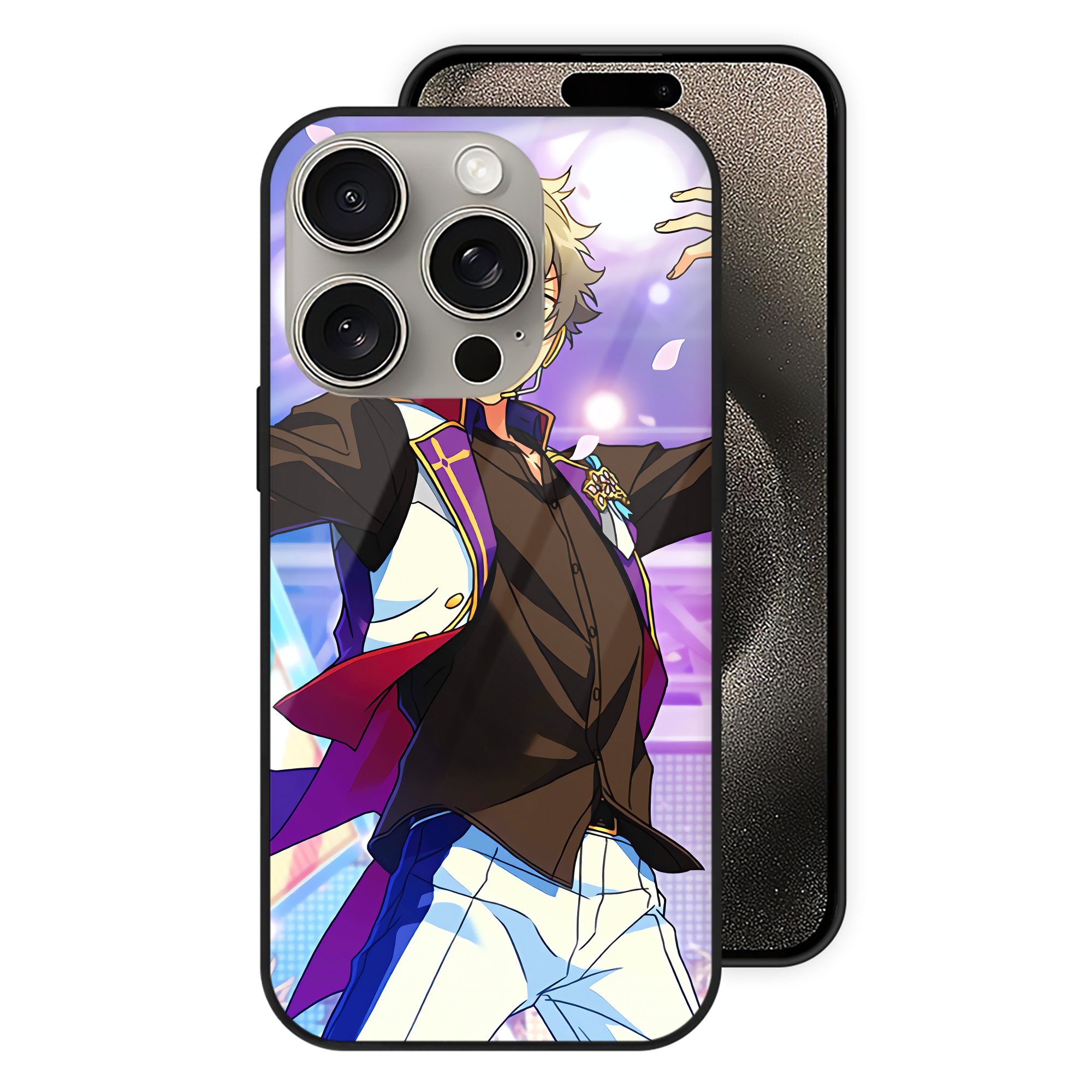 （画像用） あんさんぶるスターズ! Ensemble Stars 【iPhone15Pro対応】スマホケース 耐衝撃＆黄変防止 背面ガラス