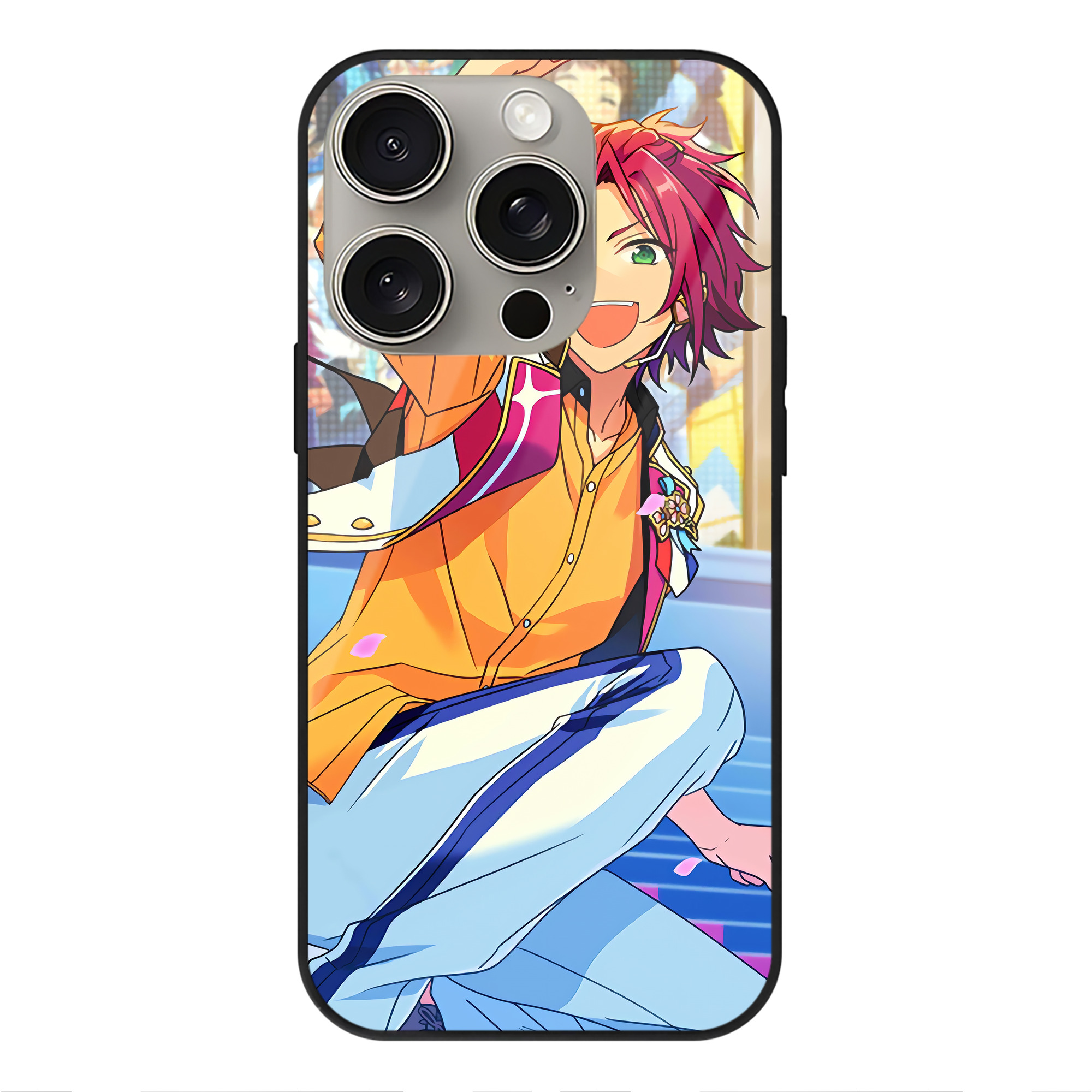 （画像用） あんさんぶるスターズ! Ensemble Stars 【iPhone15Pro対応】スマホケース 耐衝撃＆黄変防止 背面ガラス