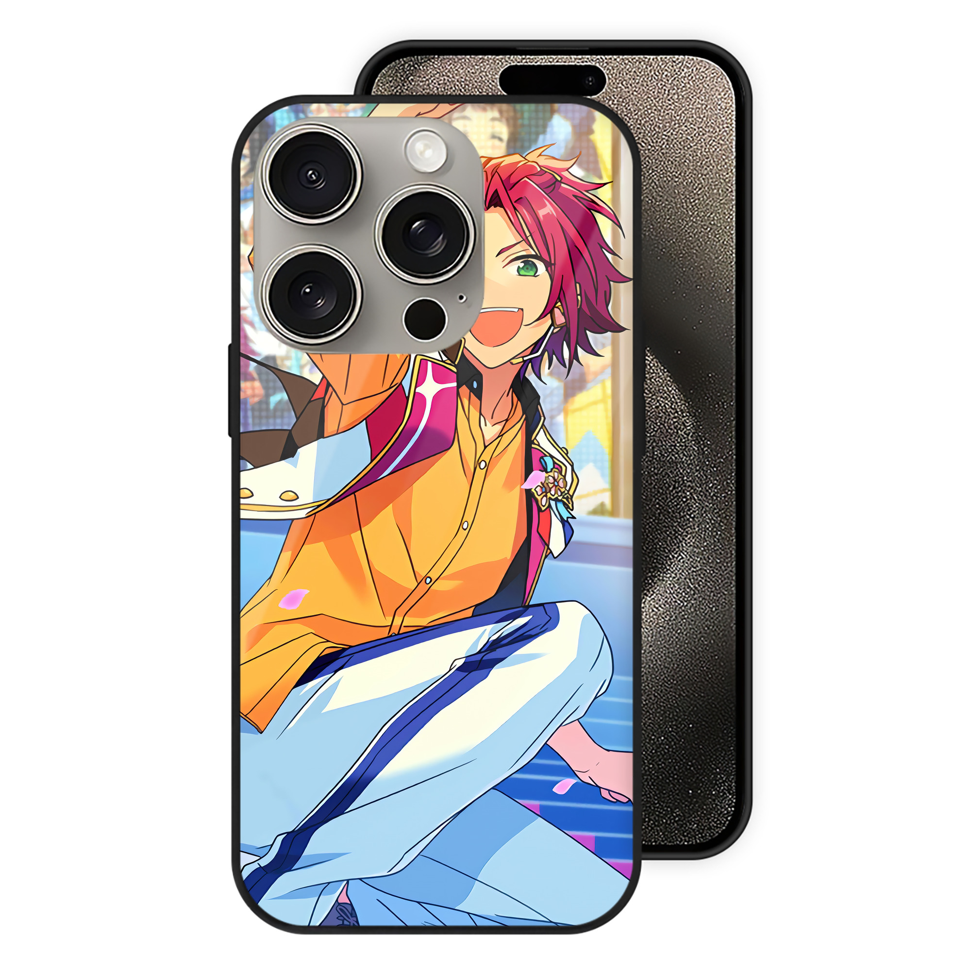 （画像用） あんさんぶるスターズ! Ensemble Stars 【iPhone15Pro対応】スマホケース 耐衝撃＆黄変防止 背面ガラス