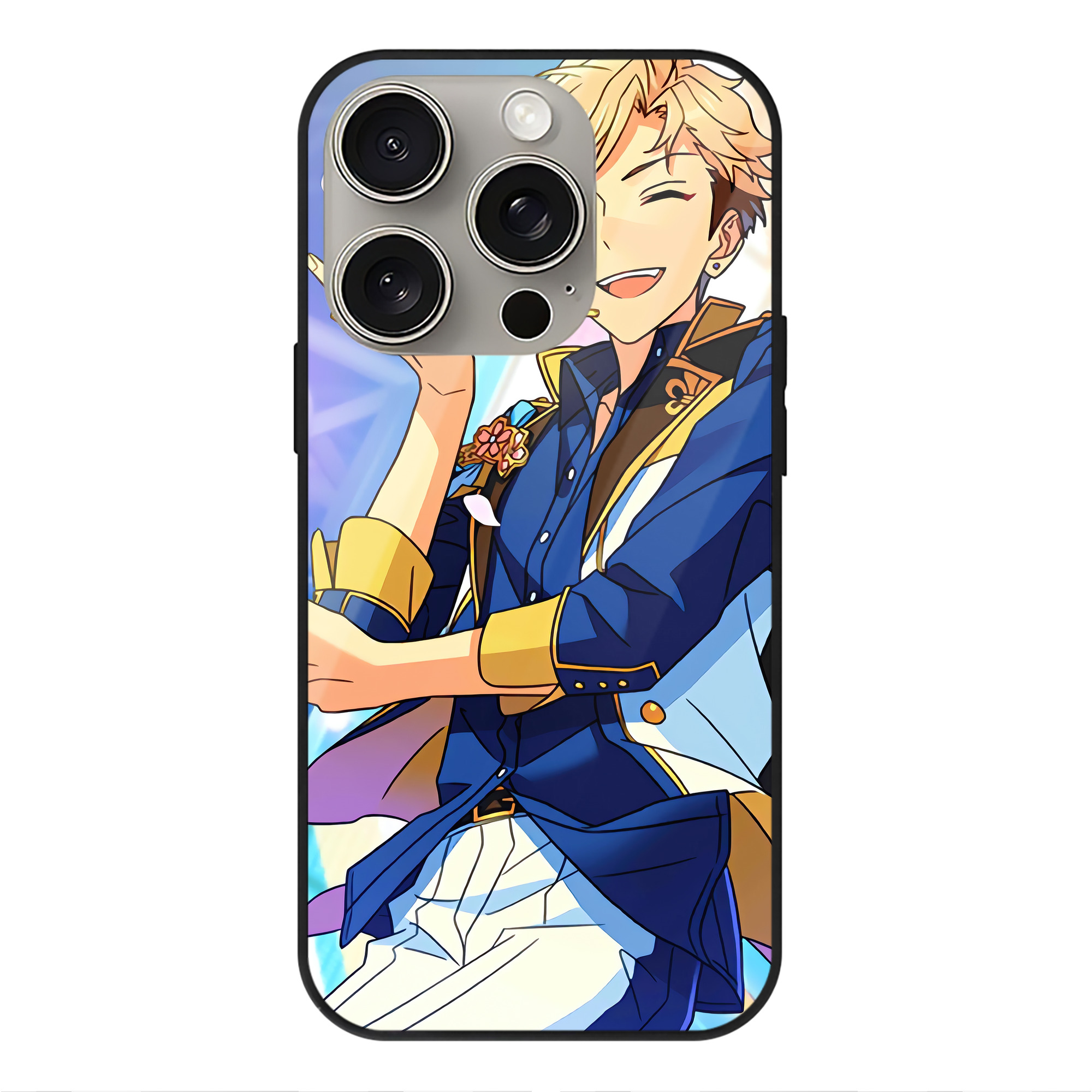 （画像用） あんさんぶるスターズ! Ensemble Stars 【iPhone15Pro対応】スマホケース 耐衝撃＆黄変防止 背面ガラス