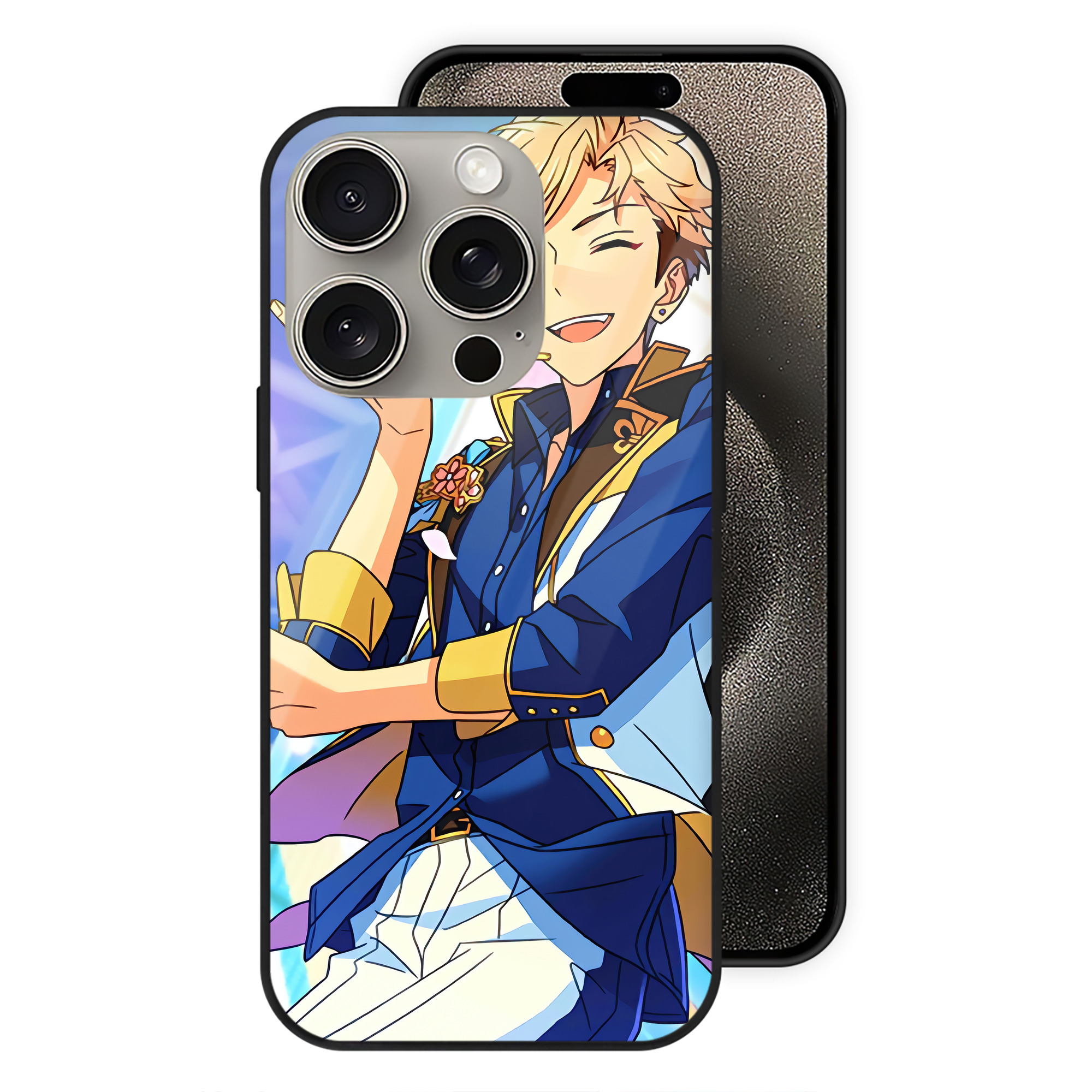 （画像用） あんさんぶるスターズ! Ensemble Stars 【iPhone15Pro対応】スマホケース 耐衝撃＆黄変防止 背面ガラス
