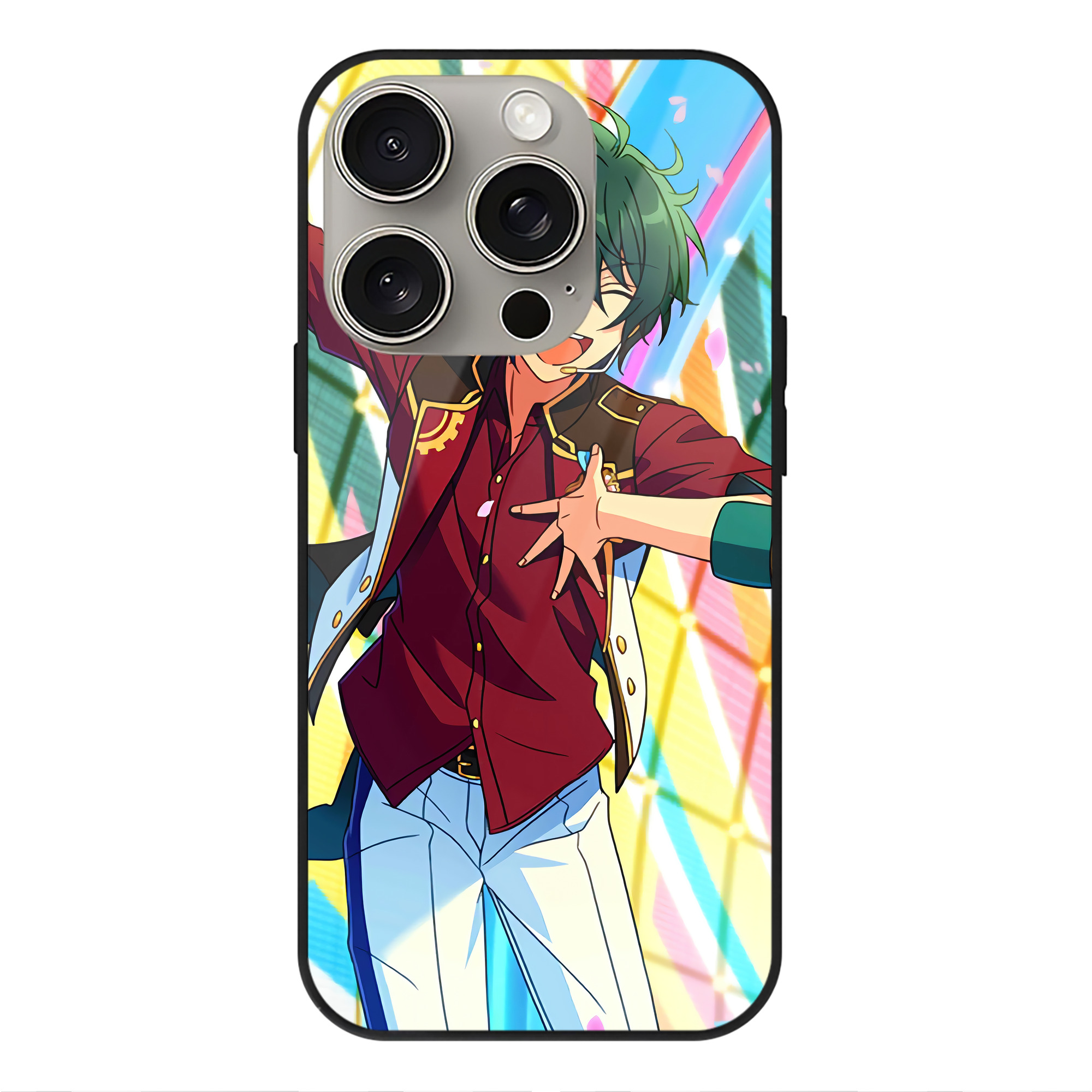 （画像用） あんさんぶるスターズ! Ensemble Stars 【iPhone15Pro対応】スマホケース 耐衝撃＆黄変防止 背面ガラス