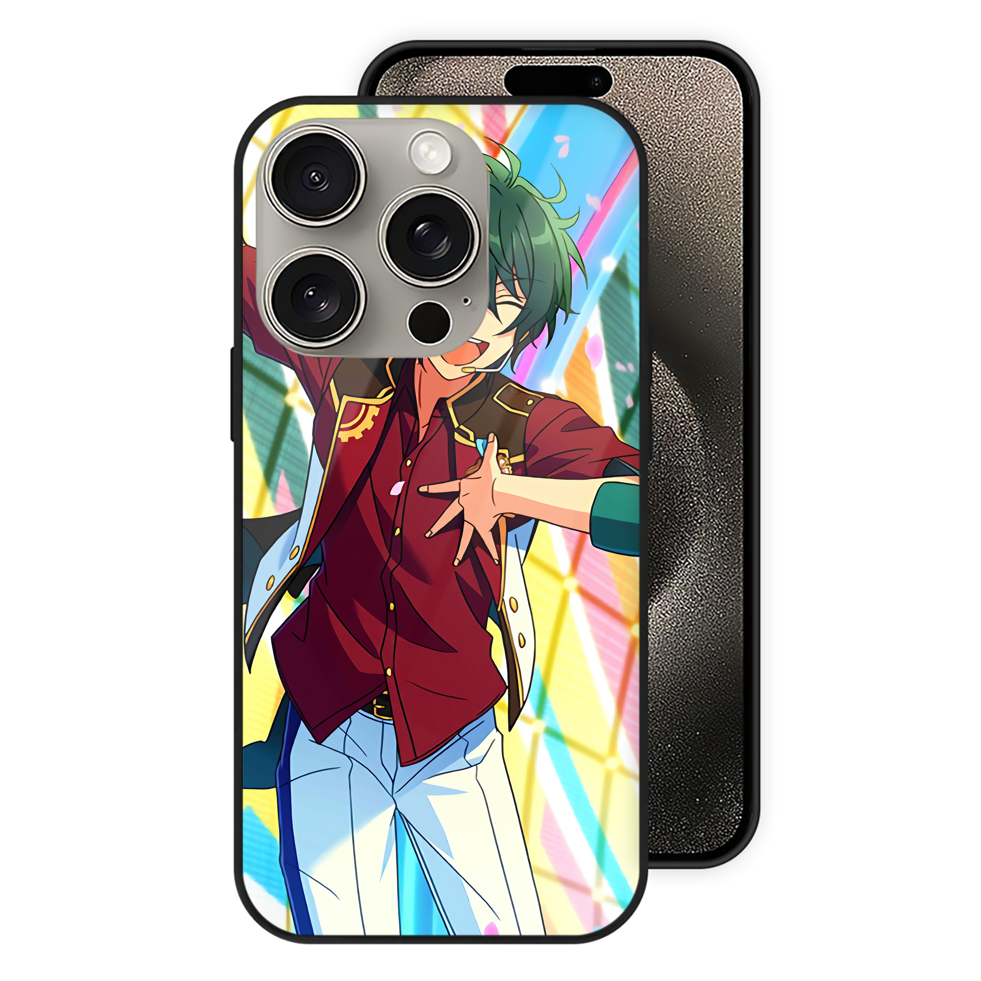 （画像用） あんさんぶるスターズ! Ensemble Stars 【iPhone15Pro対応】スマホケース 耐衝撃＆黄変防止 背面ガラス