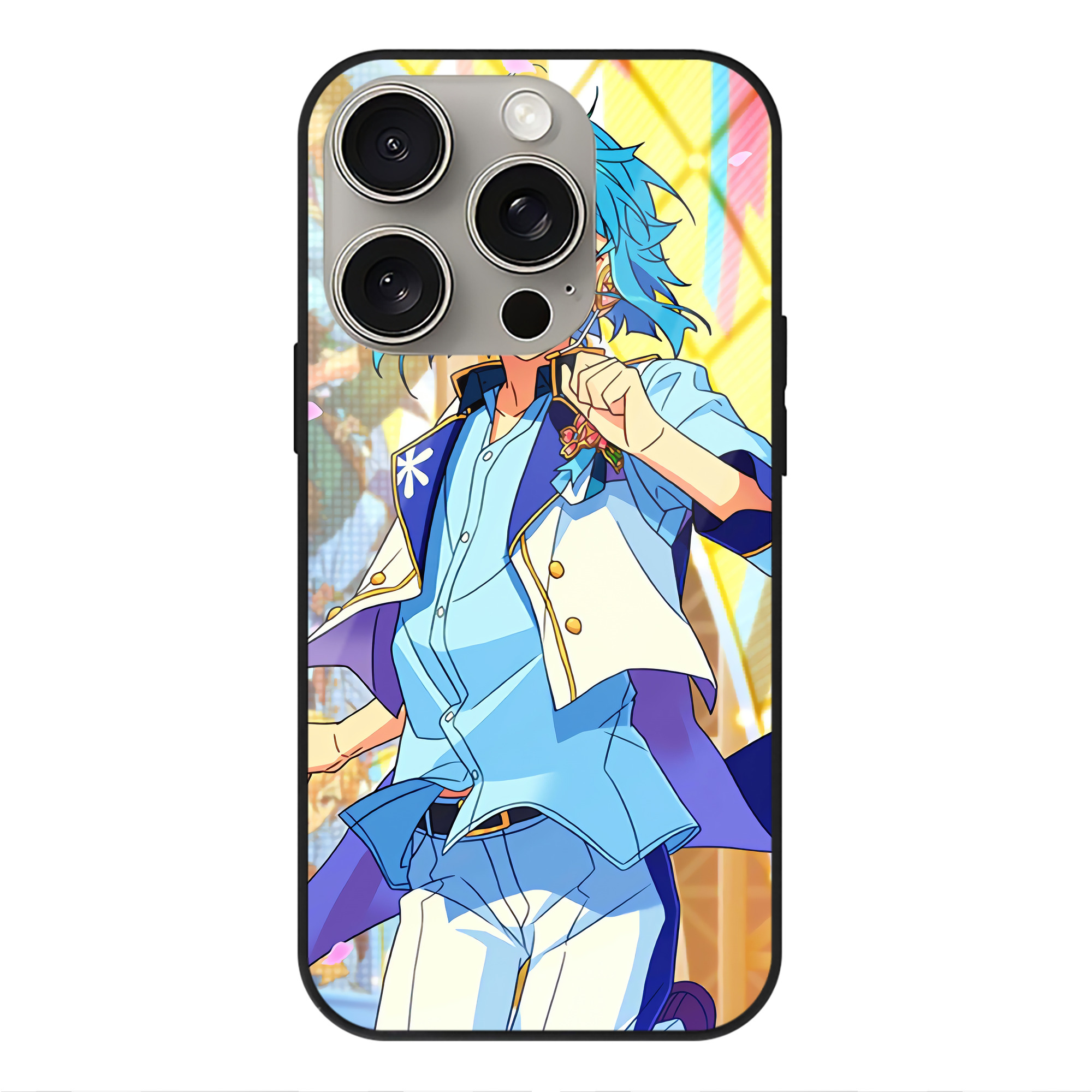 （画像用） あんさんぶるスターズ! Ensemble Stars 【iPhone15Pro対応】スマホケース 耐衝撃＆黄変防止 背面ガラス