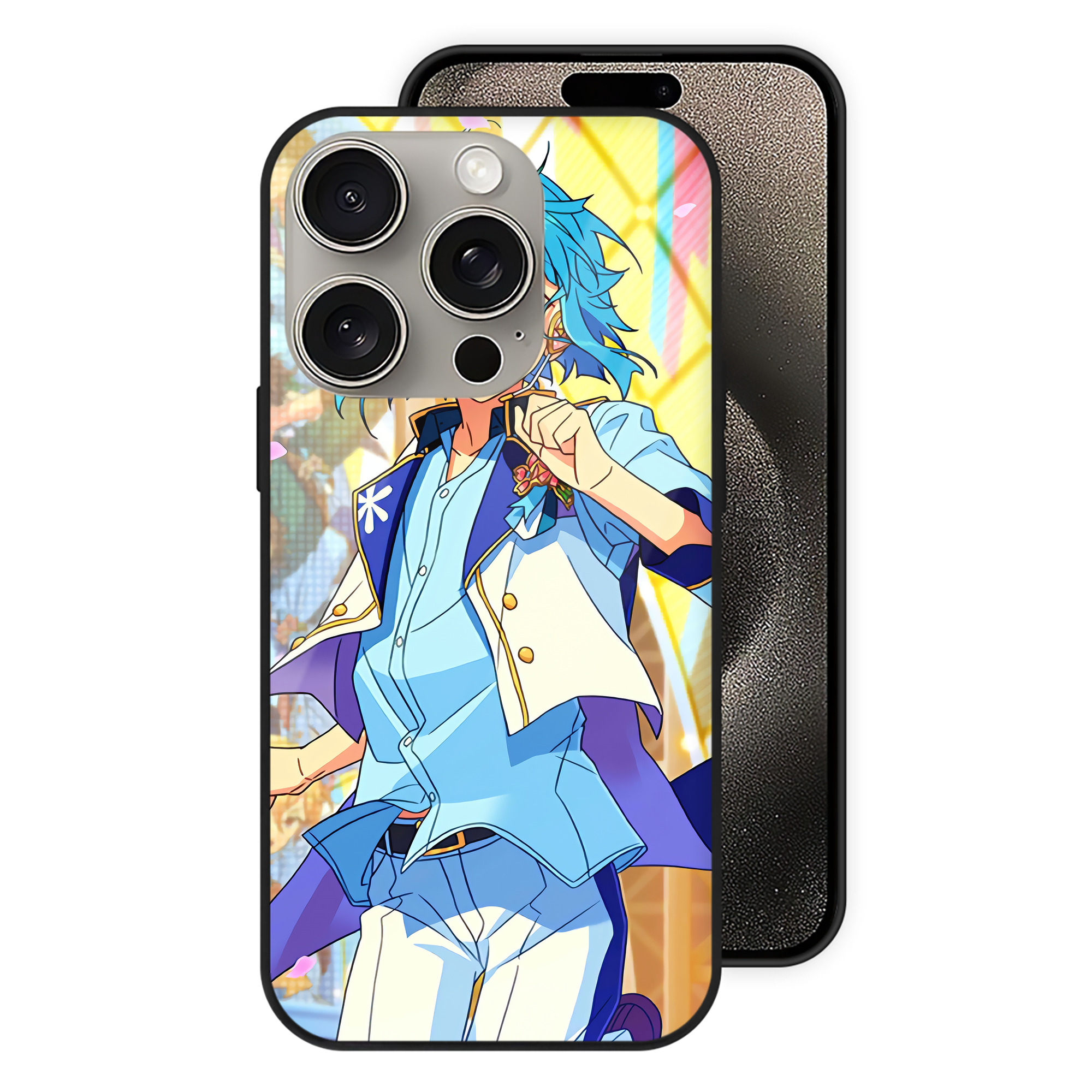 （画像用） あんさんぶるスターズ! Ensemble Stars 【iPhone15Pro対応】スマホケース 耐衝撃＆黄変防止 背面ガラス