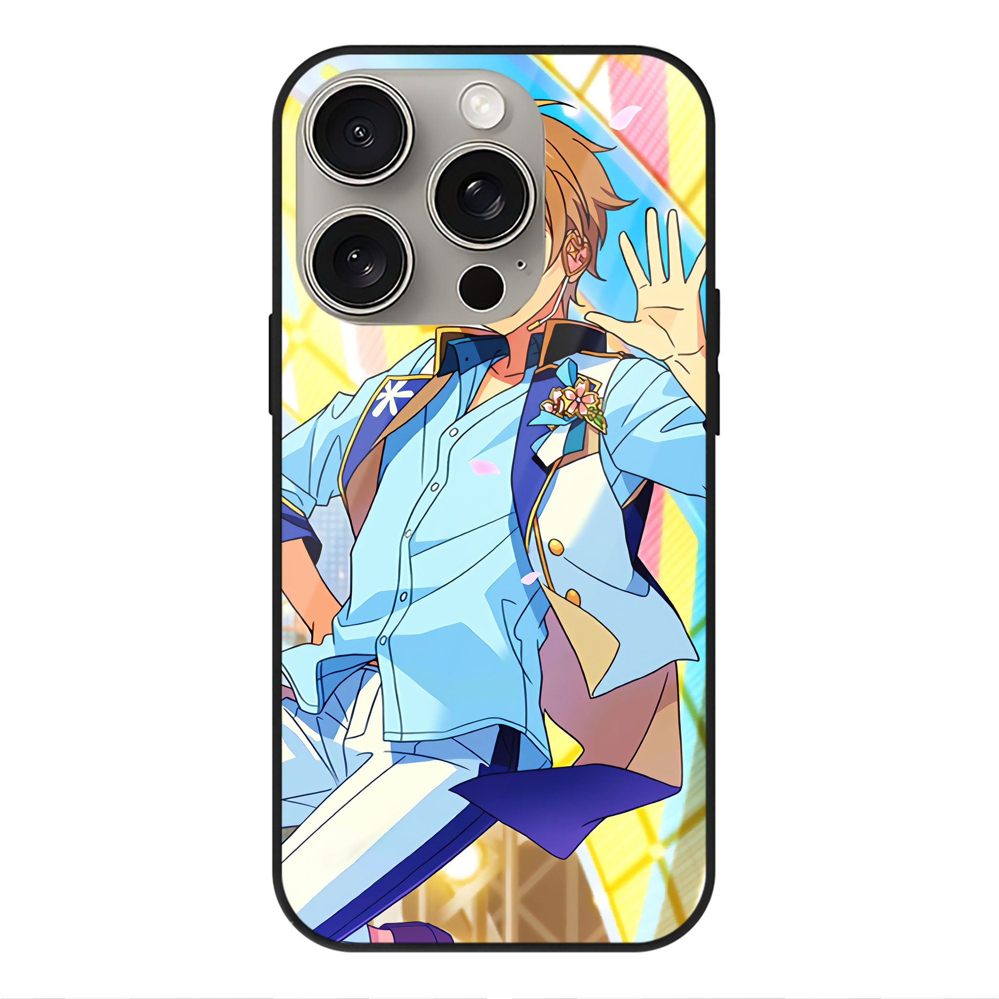 （画像用） あんさんぶるスターズ! Ensemble Stars 【iPhone15Pro対応】スマホケース 耐衝撃＆黄変防止 背面ガラス