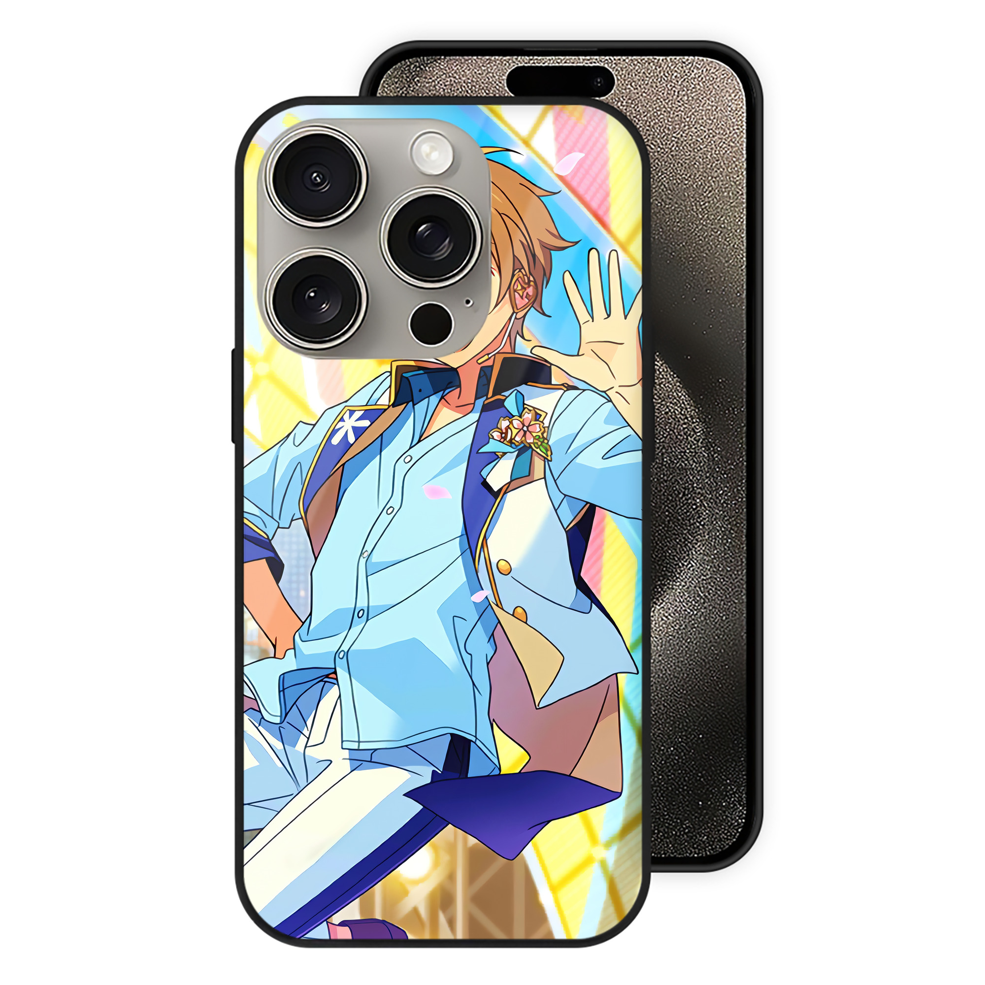 （画像用） あんさんぶるスターズ! Ensemble Stars 【iPhone15Pro対応】スマホケース 耐衝撃＆黄変防止 背面ガラス