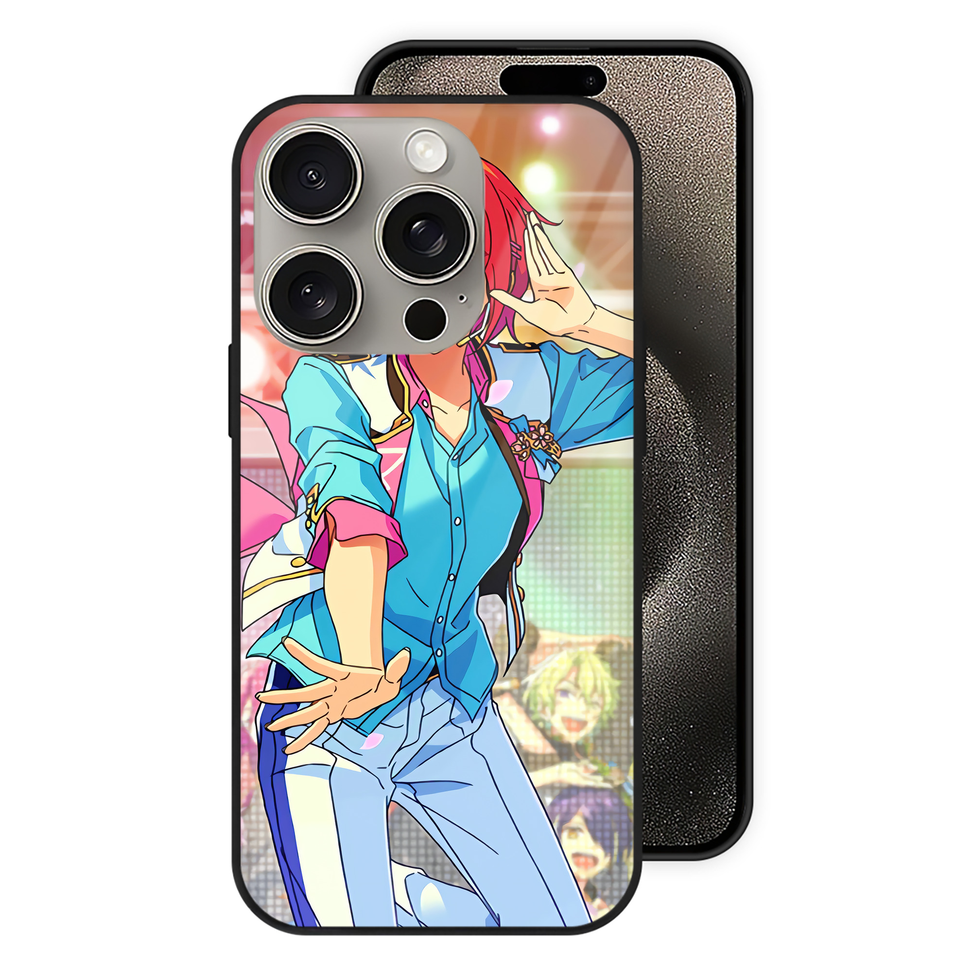 （画像用） あんさんぶるスターズ! Ensemble Stars 【iPhone15Pro対応】スマホケース 耐衝撃＆黄変防止 背面ガラス