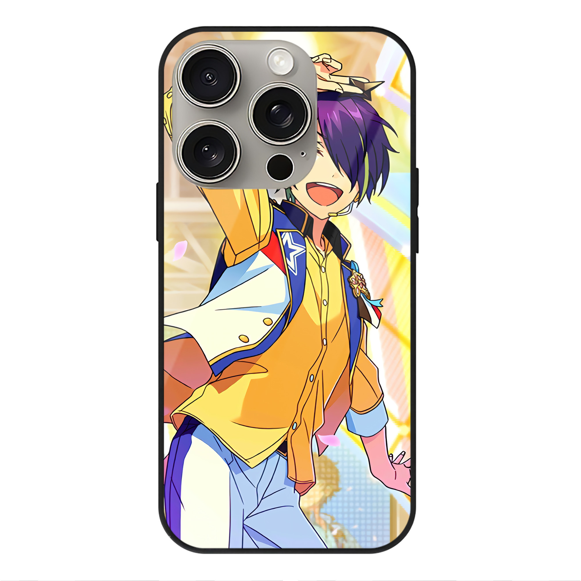 （画像用） あんさんぶるスターズ! Ensemble Stars 【iPhone15Pro対応】スマホケース 耐衝撃＆黄変防止 背面ガラス