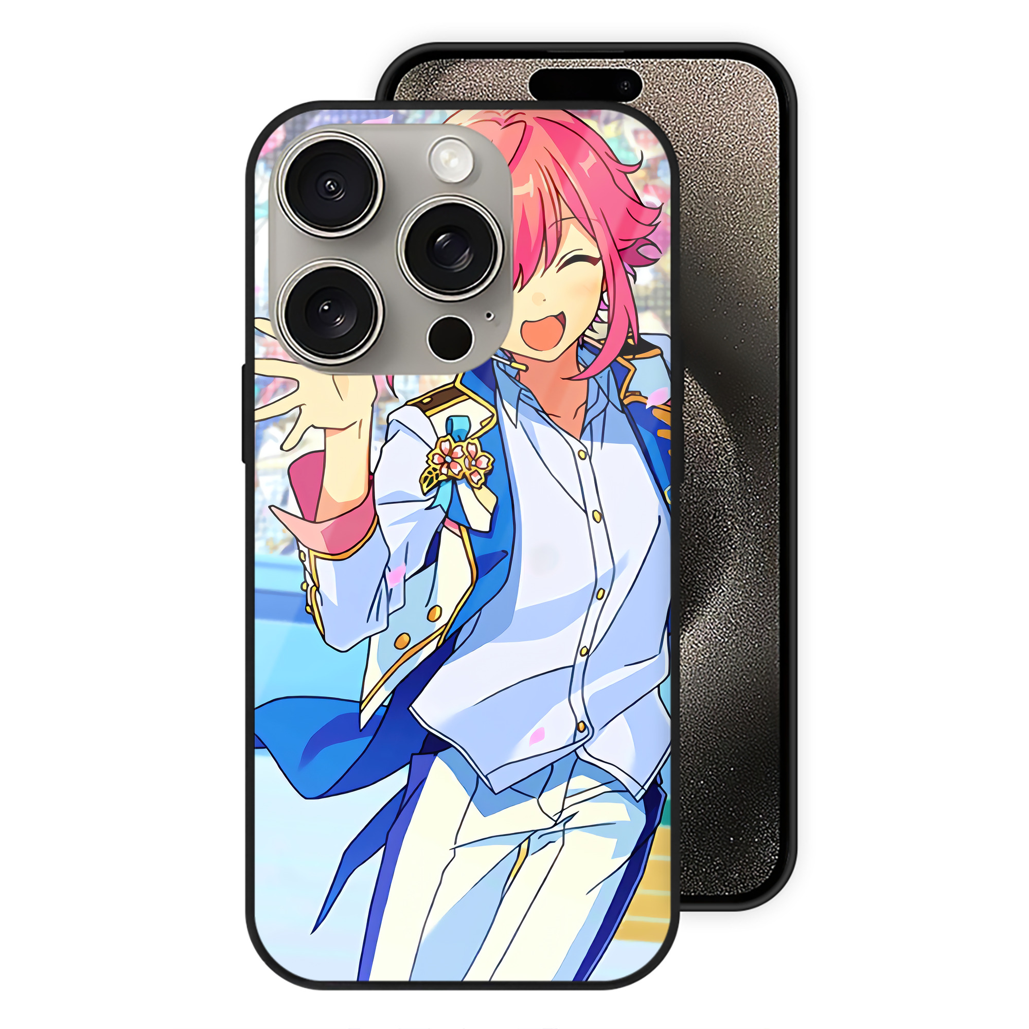 （画像用） あんさんぶるスターズ! Ensemble Stars 【iPhone15Pro対応】スマホケース 耐衝撃＆黄変防止 背面ガラス