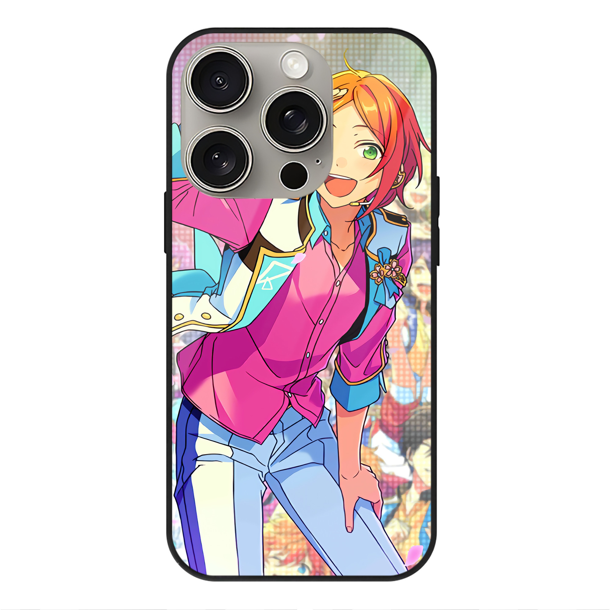 （画像用） あんさんぶるスターズ! Ensemble Stars 【iPhone15Pro対応】スマホケース 耐衝撃＆黄変防止 背面ガラス
