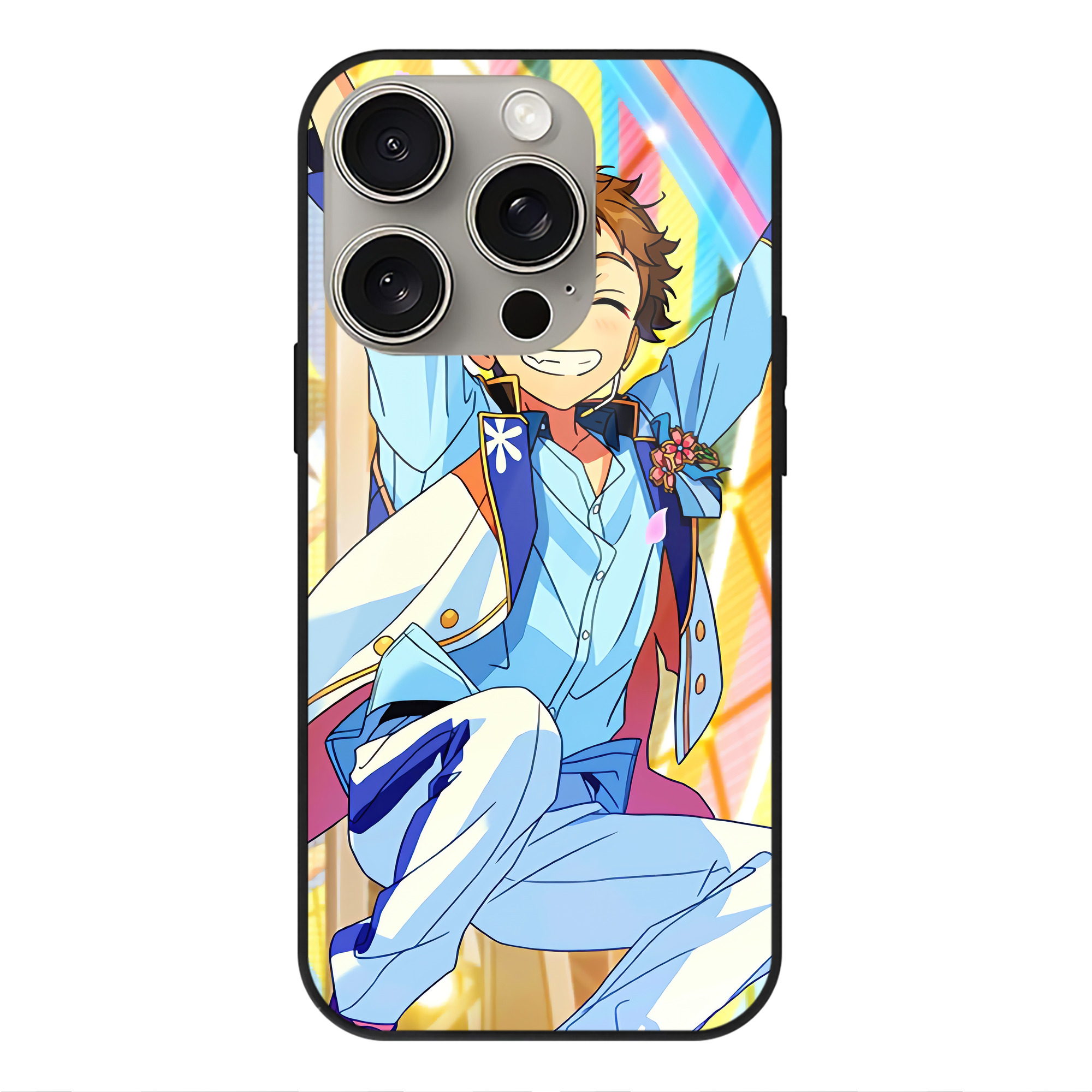 （画像用） あんさんぶるスターズ! Ensemble Stars 【iPhone15Pro対応】スマホケース 耐衝撃＆黄変防止 背面ガラス