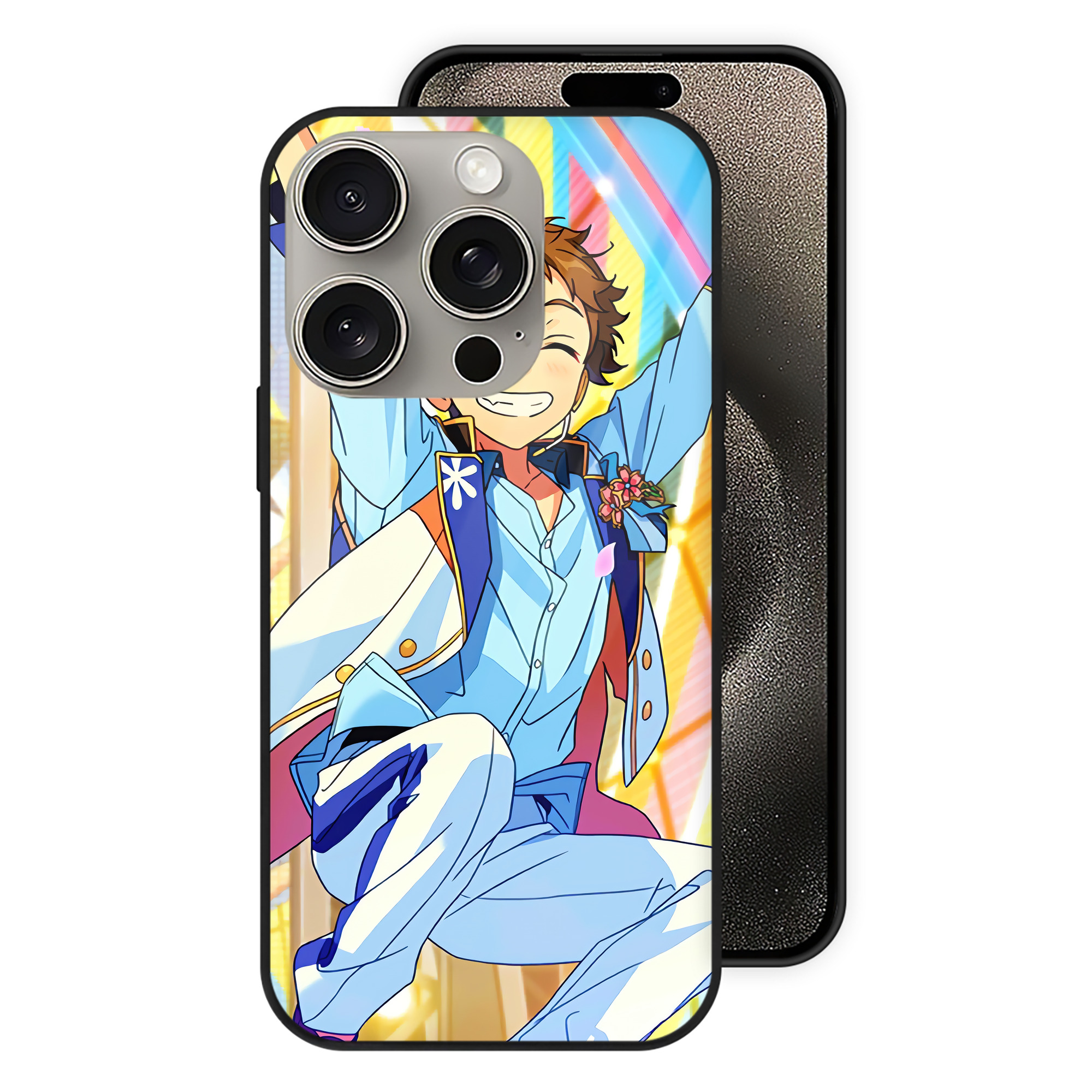 （画像用） あんさんぶるスターズ! Ensemble Stars 【iPhone15Pro対応】スマホケース 耐衝撃＆黄変防止 背面ガラス