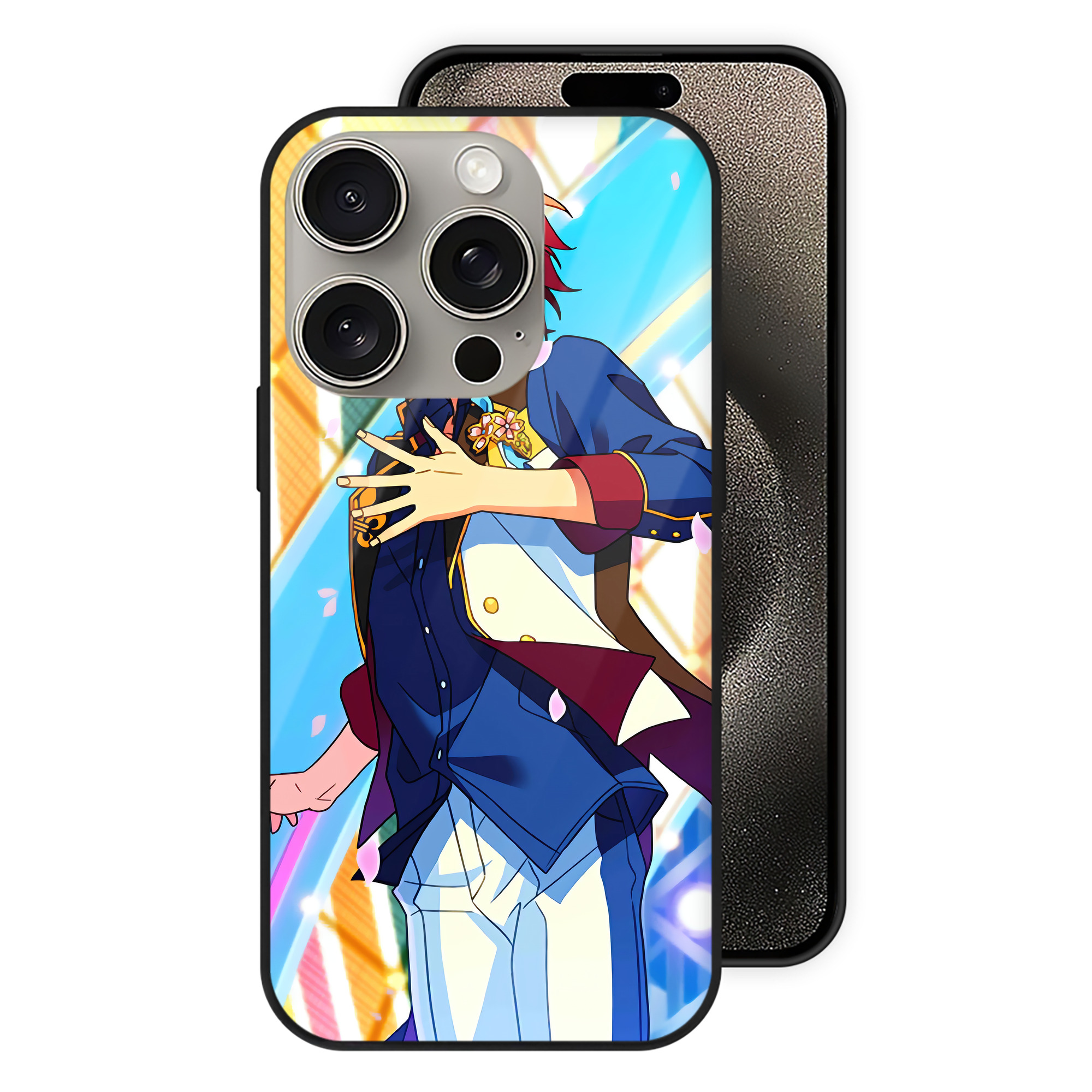 （画像用） あんさんぶるスターズ! Ensemble Stars 【iPhone15Pro対応】スマホケース 耐衝撃＆黄変防止 背面ガラス