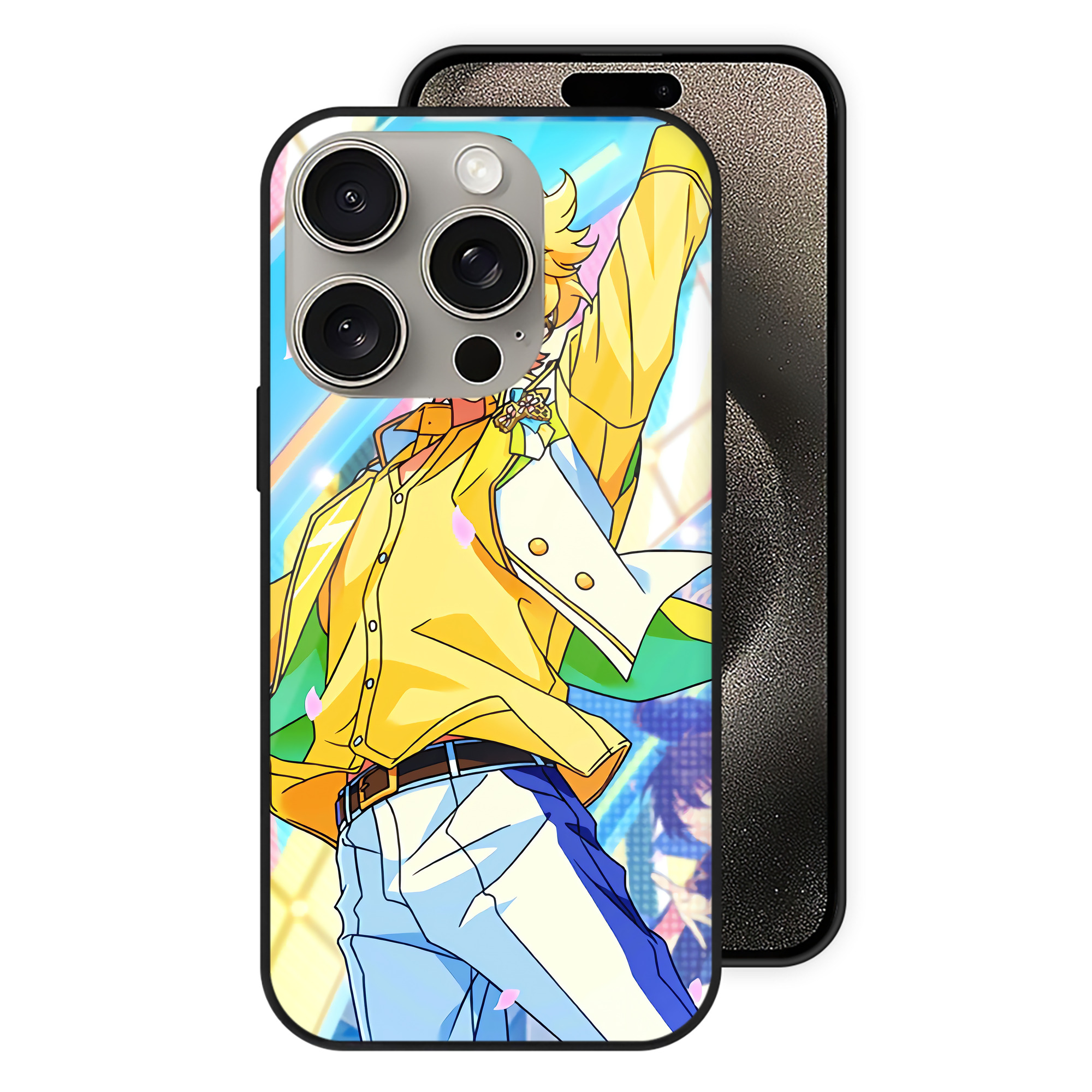 （画像用） あんさんぶるスターズ! Ensemble Stars 【iPhone15Pro対応】スマホケース 耐衝撃＆黄変防止 背面ガラス