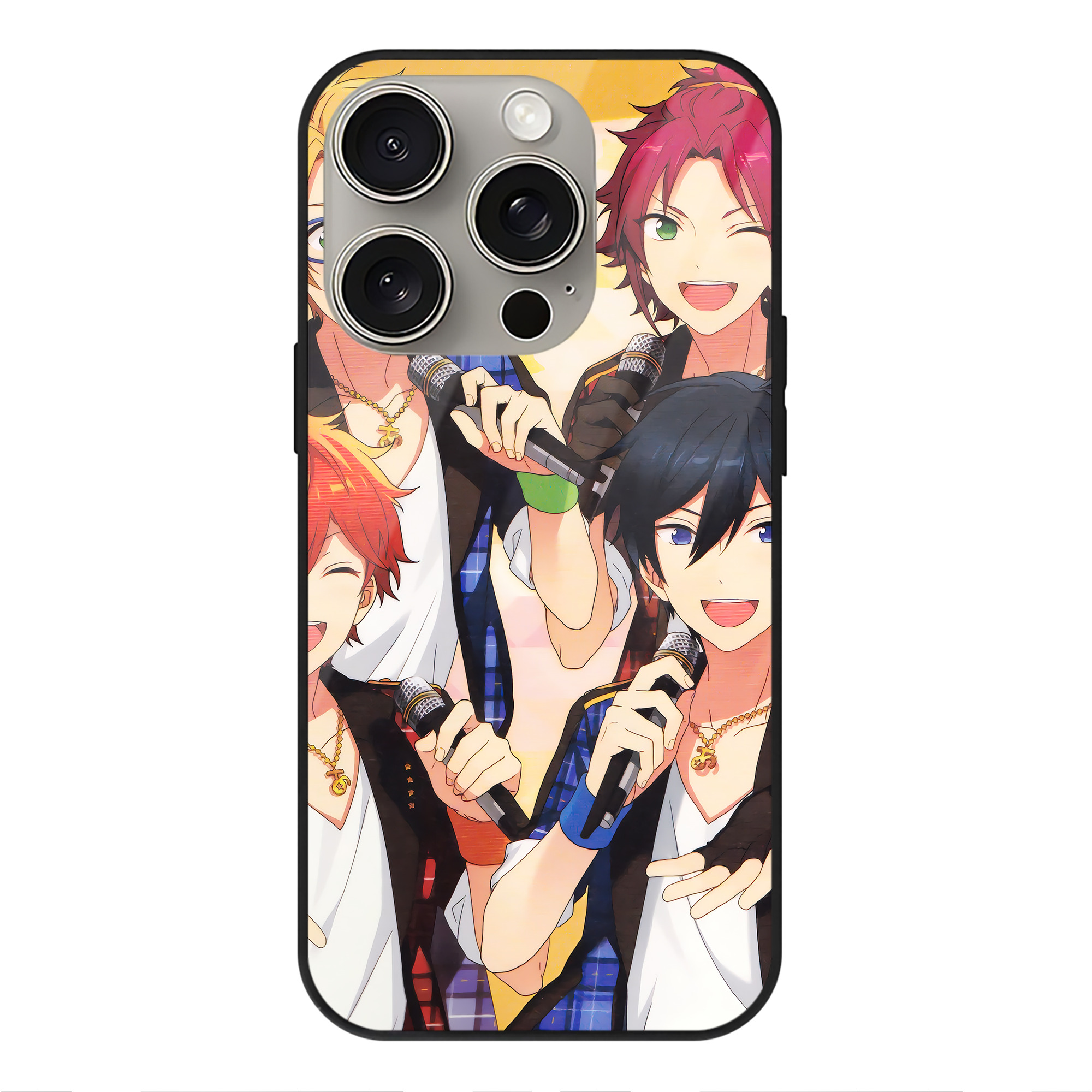 （画像用） あんさんぶるスターズ! Ensemble Stars 【iPhone15Pro対応】スマホケース 耐衝撃＆黄変防止 背面ガラス
